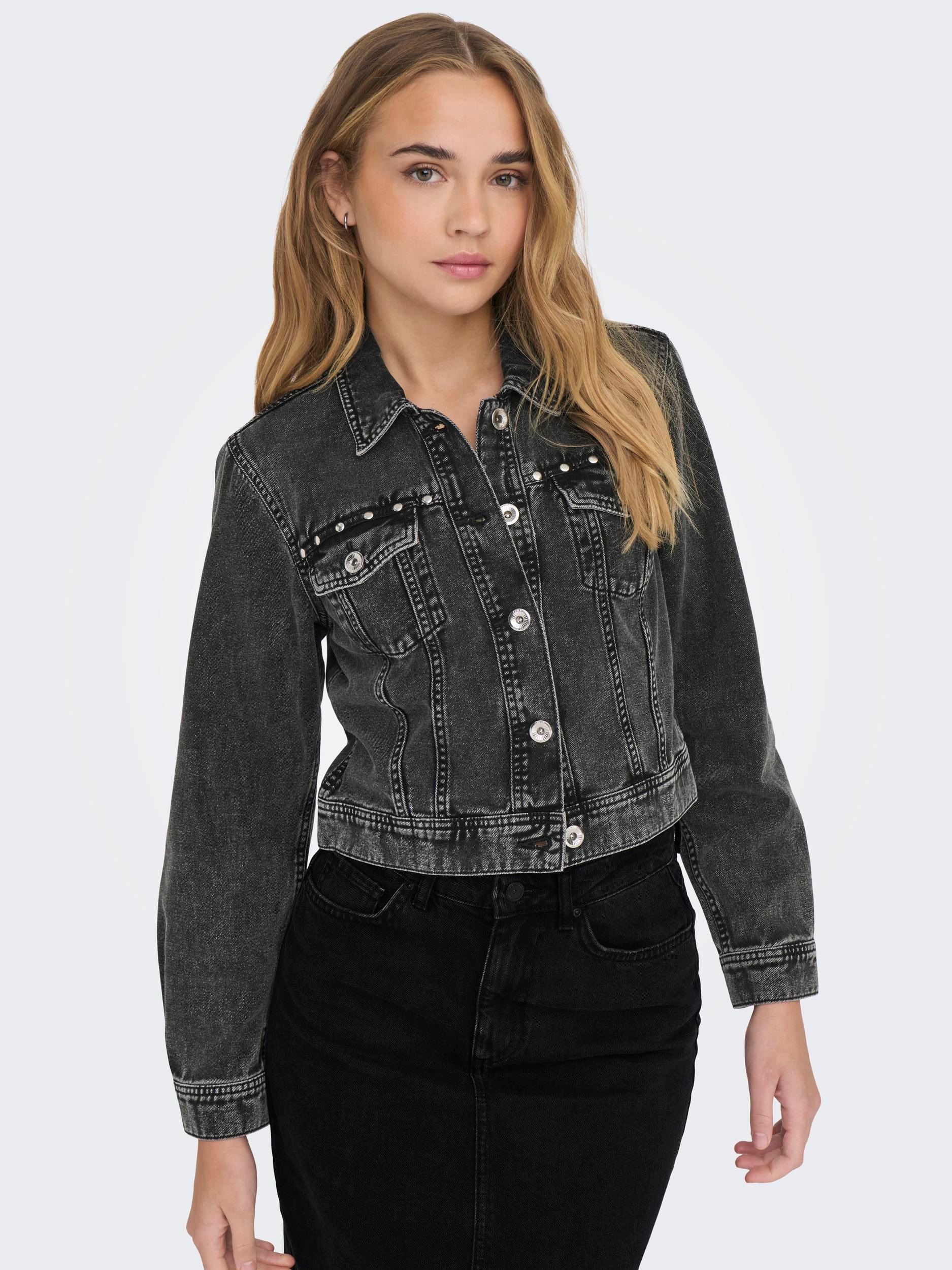 Jeansjacke »ONLLEANA STUD JACKET OTW«