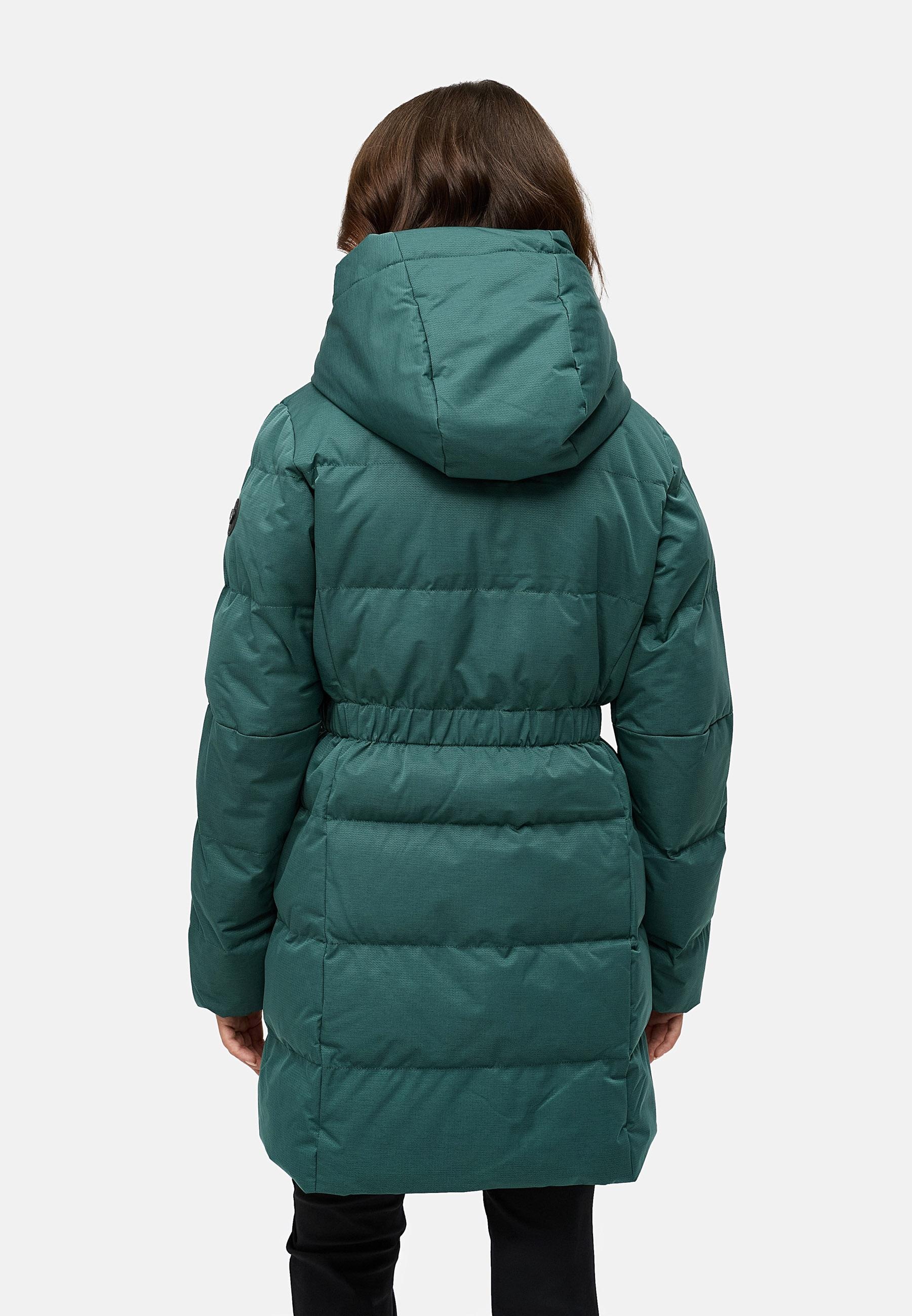 Ragwear Steppmantel »Niani YOUMODO«, Warmer Wintermantel mit hohem Kragen und Kapuze