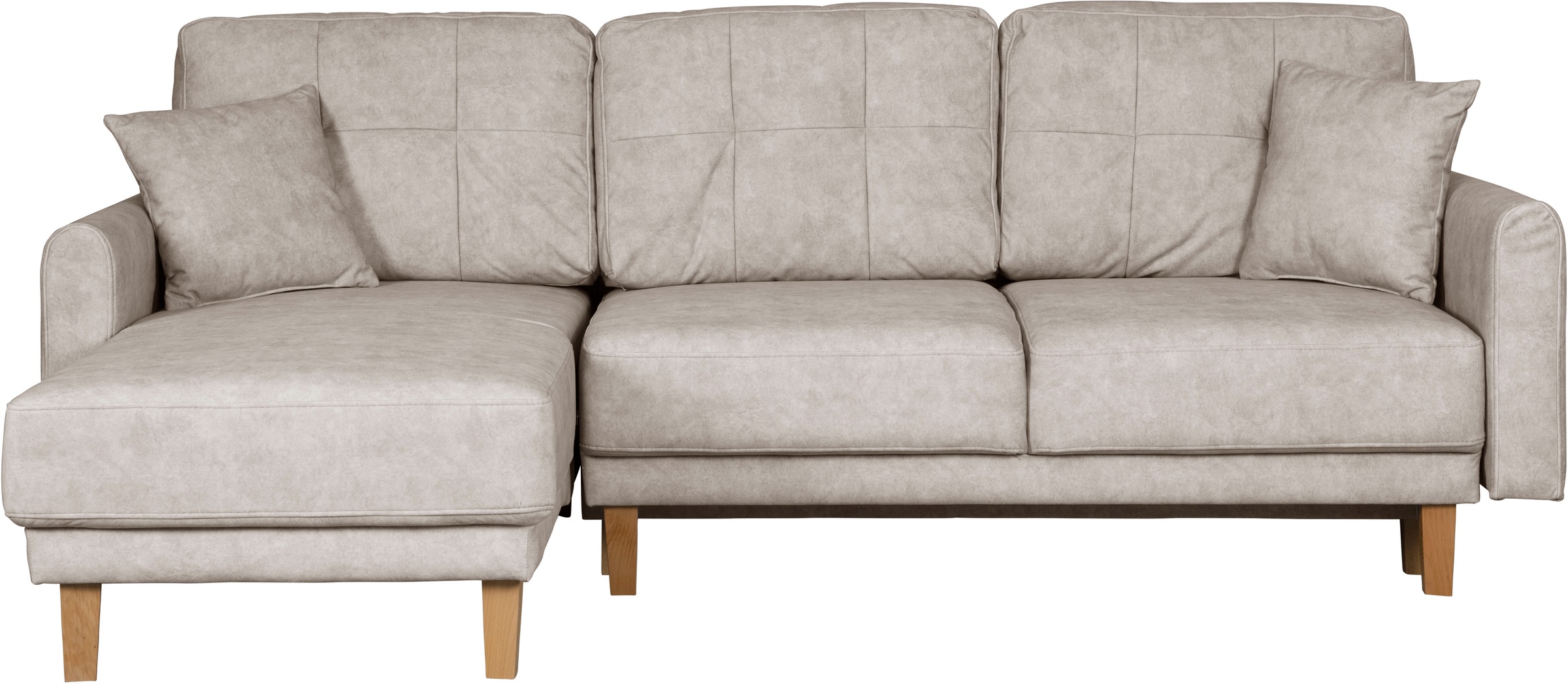 Home affaire Ecksofa »TRIPLO optionale Schlafsofa mit Bettkasten, Maße B/T/H: 234/164/89 cm«, L-Form wahlweise mit Bettfunktion - Liegefläche 132x210 cm