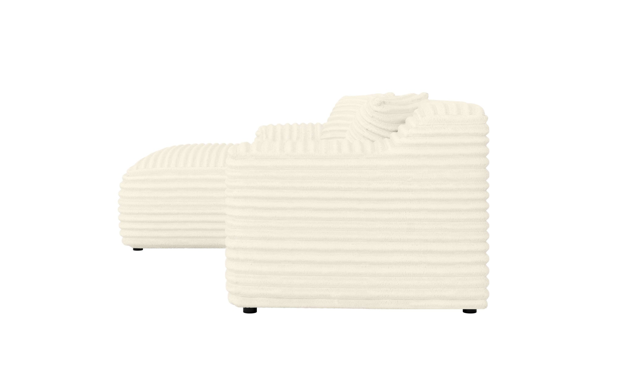 Home affaire Ecksofa »LILLIANA Designsofa, L-Form mit Recamiere rechts/links bestellbar«, L-Form mit Wellenunterfederung, Maße B/T/H: 256/160/76 cm
