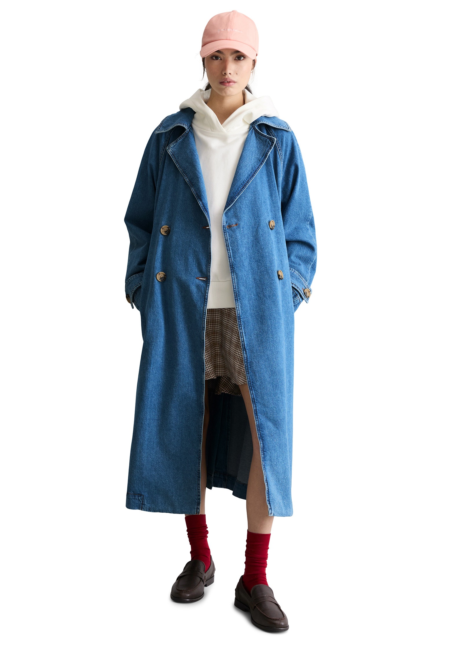 Marc O'Polo DENIM Trenchcoat »mit Ananasblattfasern«