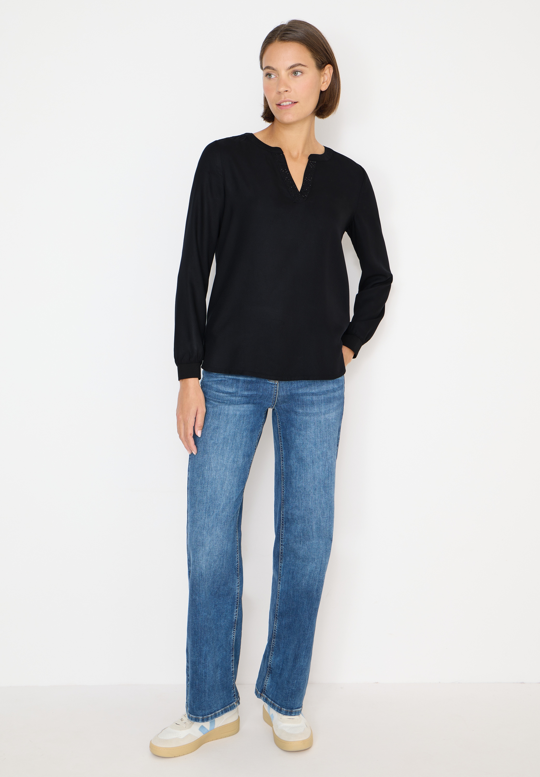 Cecil Langarmbluse mit Glitzer-Details