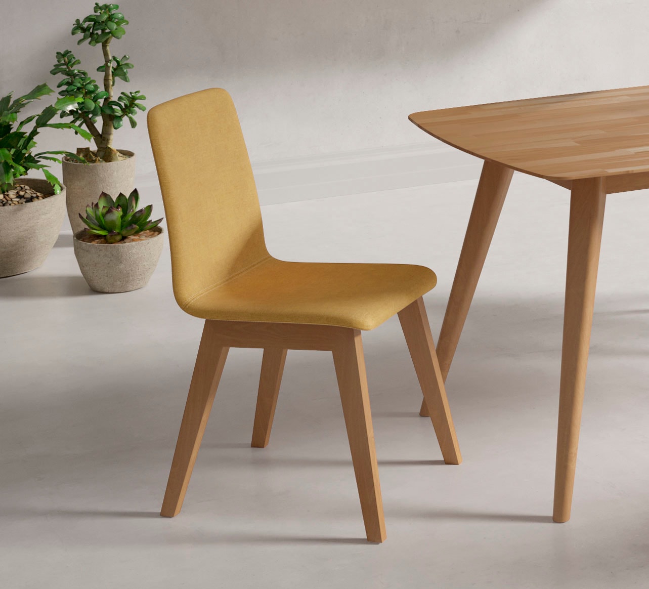 Home affaire "Sandy" () 2 Stk.mit verschiedenen Stuhlbeinfarben und Farbvarianten, Sitzhöhe 47 cm