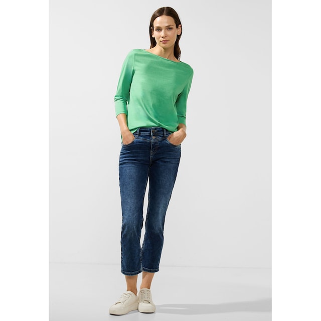 STREET ONE 3/4-Arm-Shirt, mit U-Boot-Ausschnitt online bestellen | BAUR