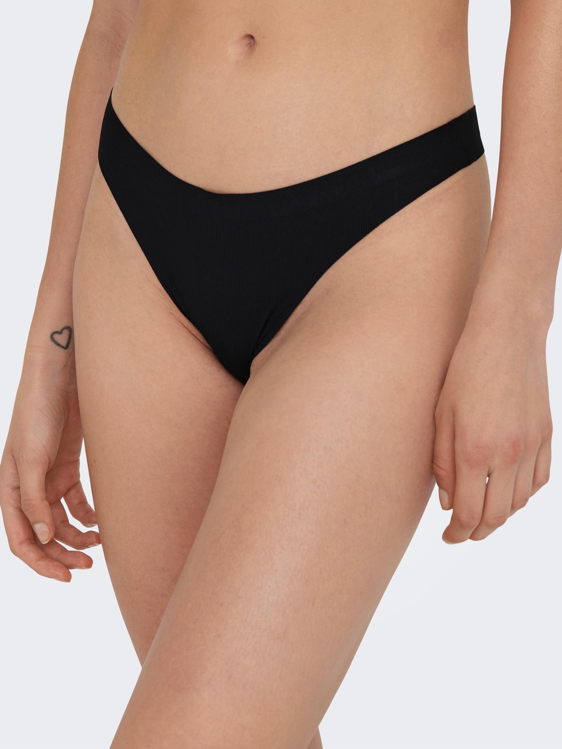 ONLY String »ONLTRACY INVISIBLE 3-PACK RIB THONG«, (Set, 3 St.) bestellen |  BAUR