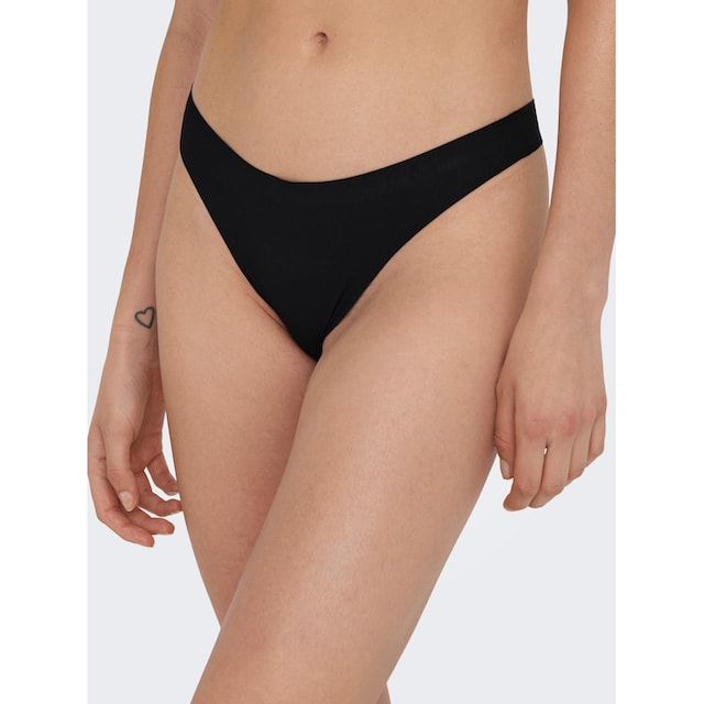 ONLY String »ONLTRACY INVISIBLE 3-PACK RIB THONG«, (Set, 3 St.) bestellen |  BAUR