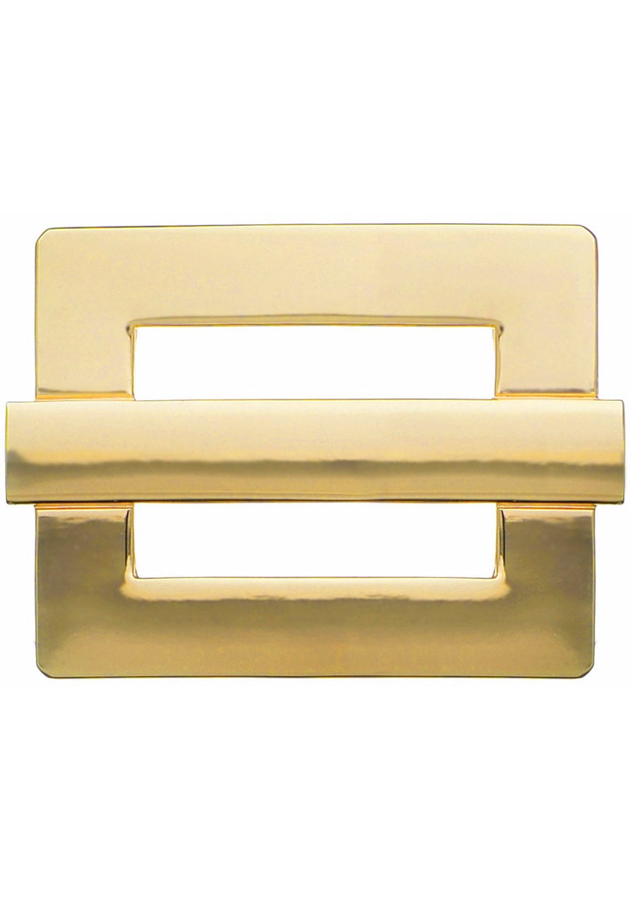 Rettungsring Gürtel Gürtelschnalle Wechselschnalle "Viereck Mit Steg Gold" günstig online kaufen