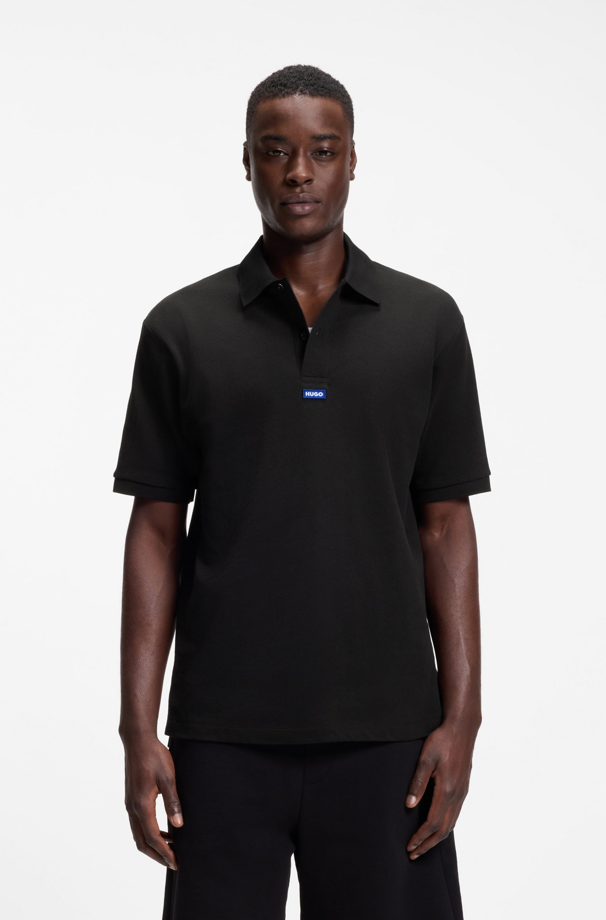 HUGO Poloshirt "Nolitos" Polokragen, Loose Fit, reine Baumwolle