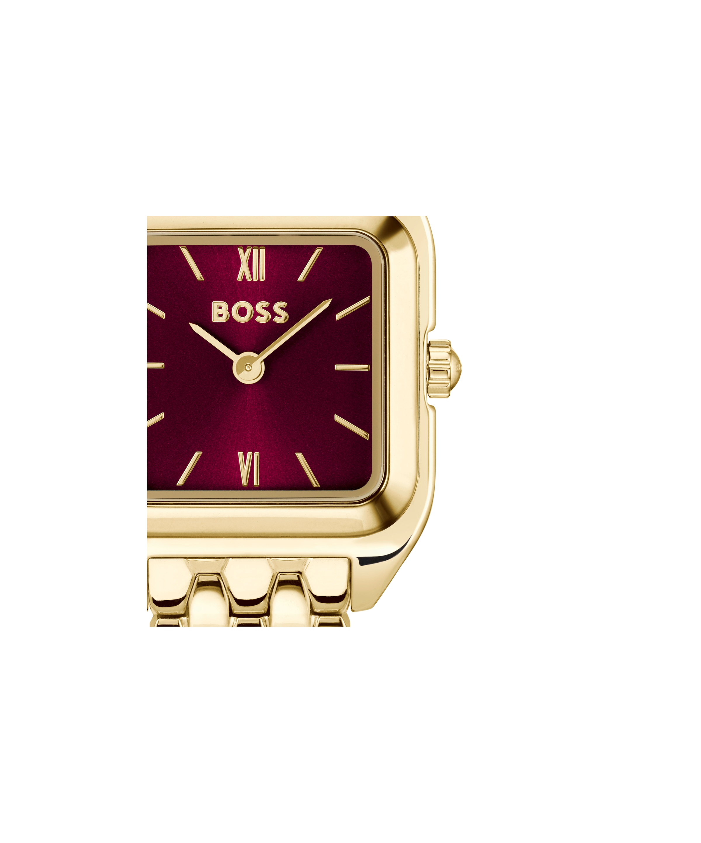 BOSS Quarzuhr »MAE PETITE« Armbanduhr, Damenuhr, Edelstahlarmband, analog