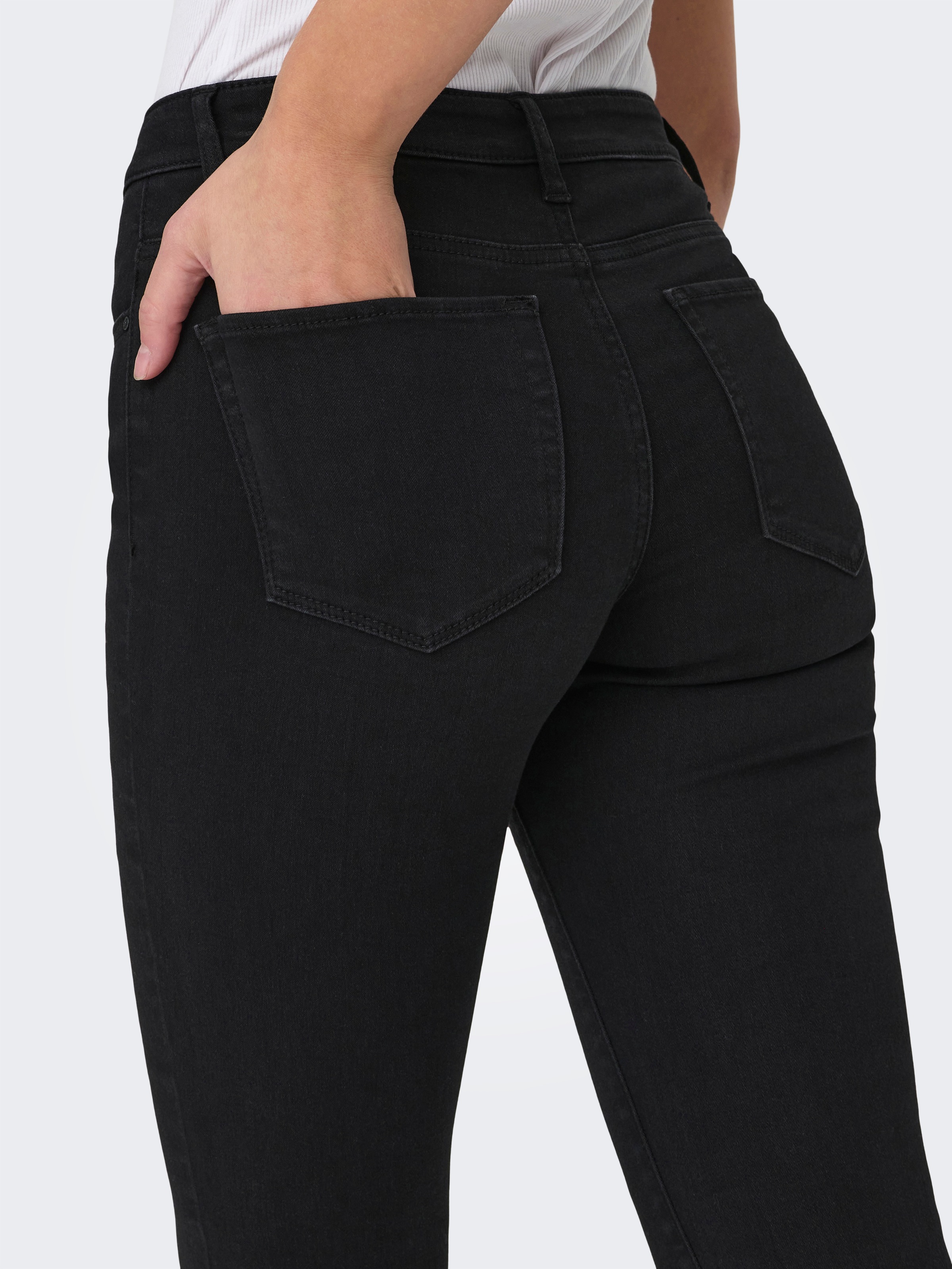 ONLY Bootcut-Jeans »ONLREESE REG RETRO FLARED DNM BOX« Materialmix, bootcut fit
