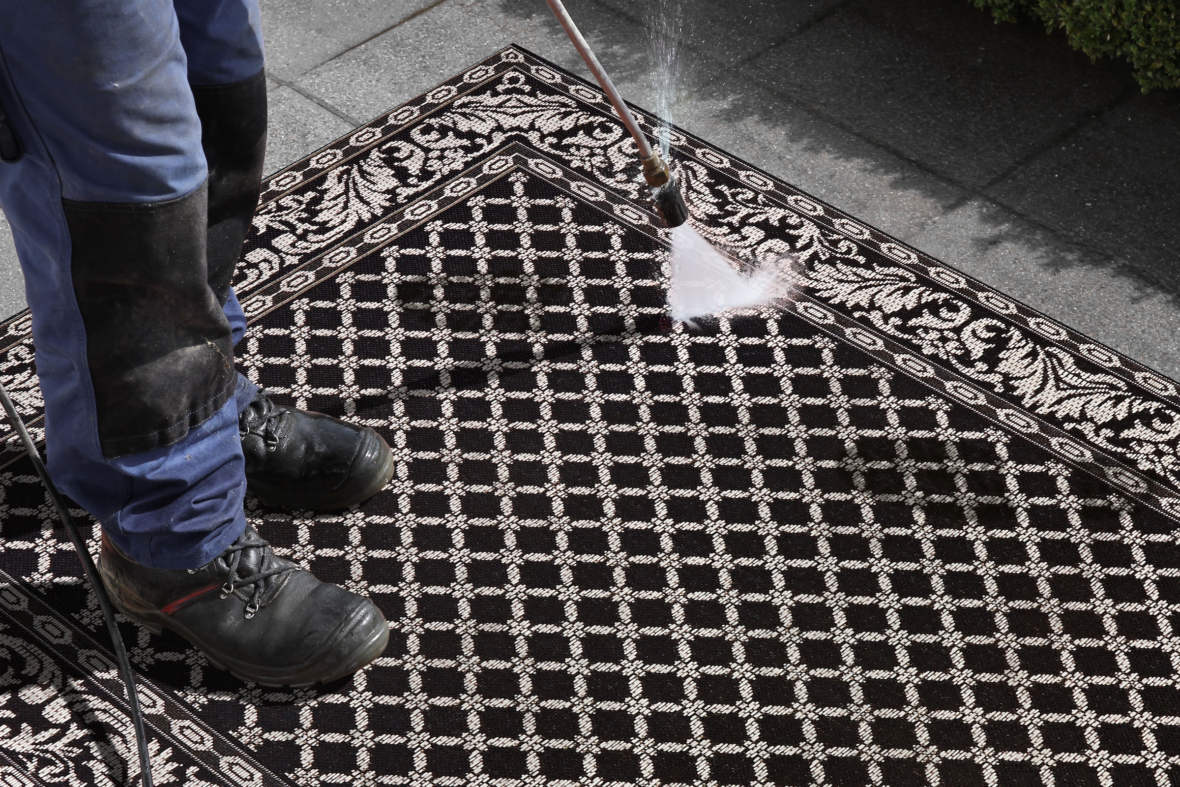NORTHRUGS Teppich »Royal«, rechteckig, 4 mm Höhe, Sisal Optik, Robust, Pflegeleicht, Flachgewebe