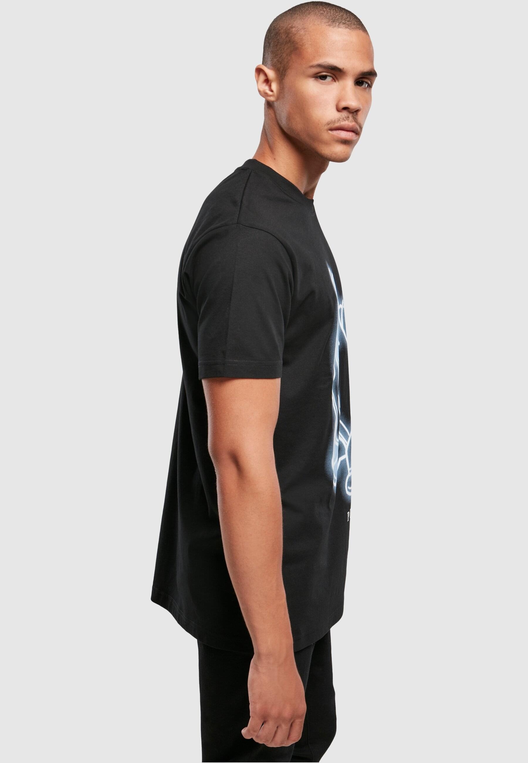 MisterTee T-Shirt »MisterTee Herren Pray Glow Tee«, (1 tlg.)