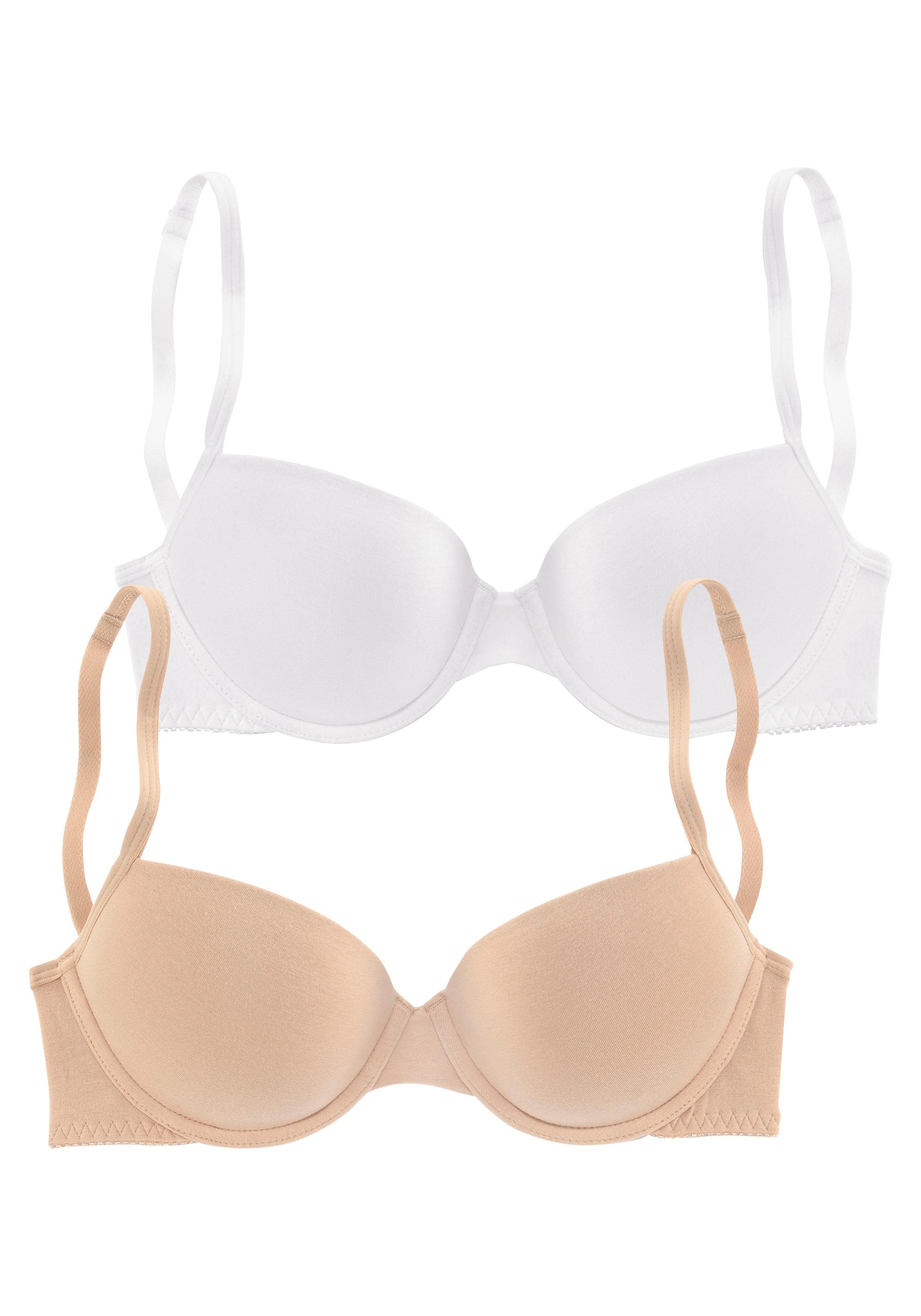 petite fleur Push-up-BH, (Packung, 2 Stück), in High Apex Schnittform,  Dessous online kaufen