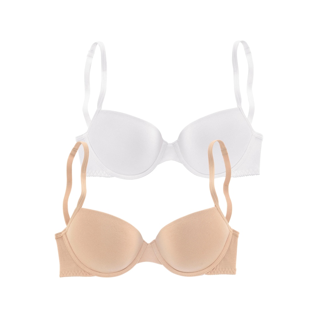 petite fleur Push-up-BH, (Packung, 2 Stück)