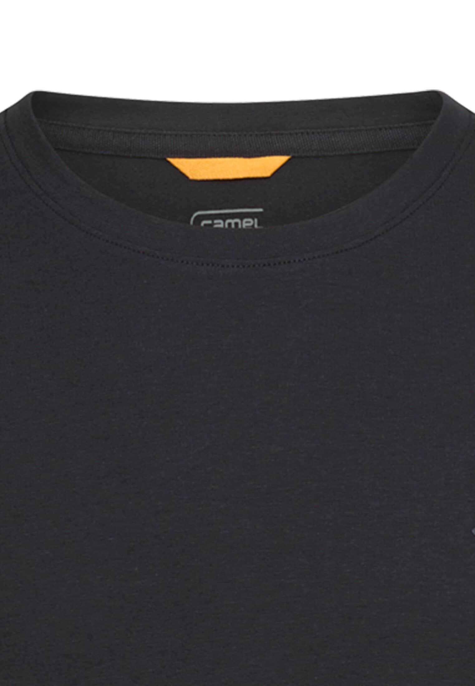 camel active T-Shirt mit Logo-Stickerei