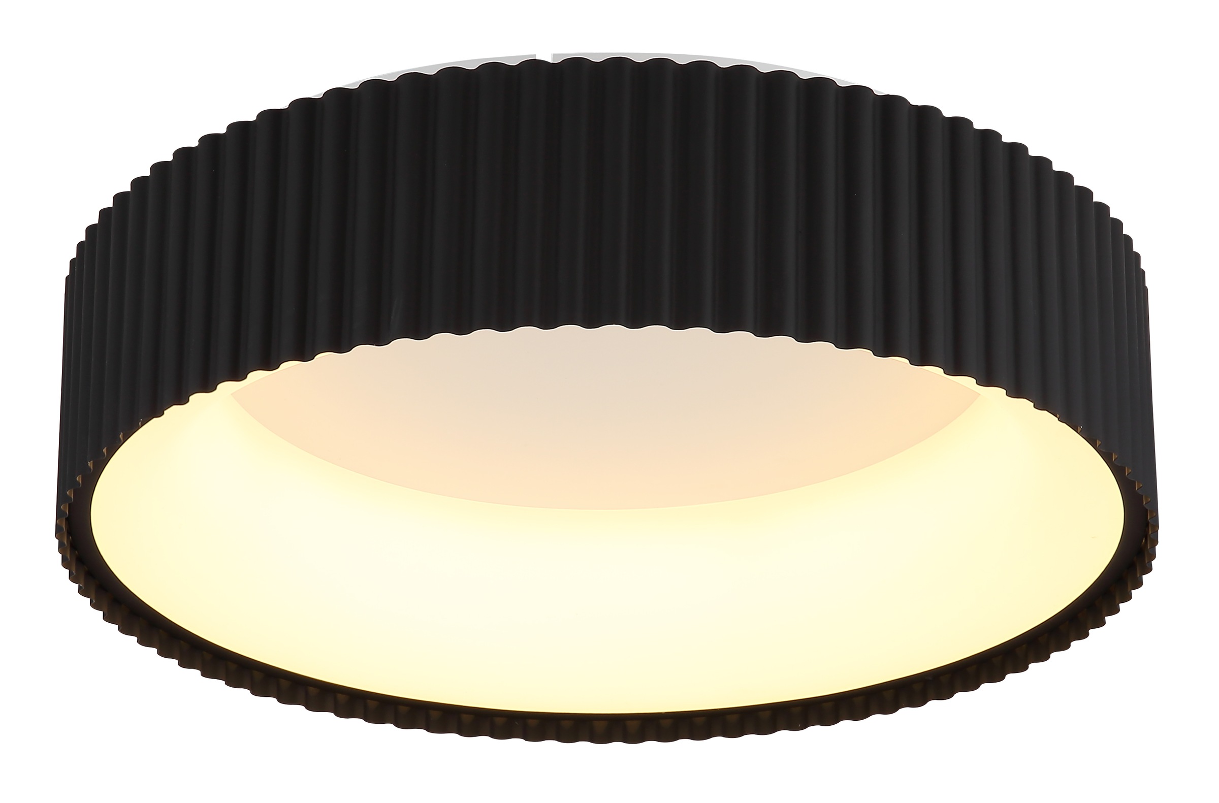 GLOBO LIGHTING Deckenleuchte »KEMP« LED-Modul 1 Stk. LED Deckenleuchte weiß matt mit schwarz matt, dimmbar, Memory