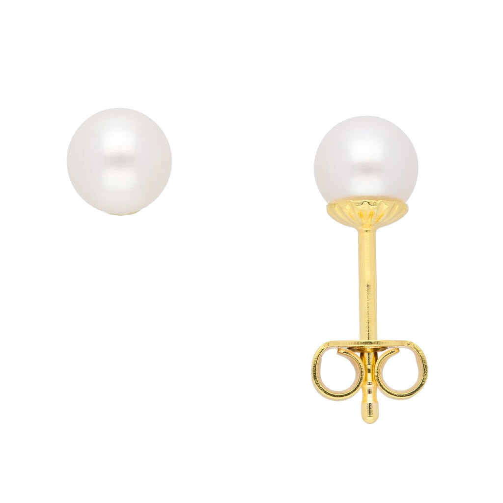 Adelia´s Paar Ohrhänger »333 Gold Ohrringe Ohrstecker« mit Süßwasser Zuchtperle Goldschmuck für Damen Adelia´s Paar Ohrhänger »333 Gold Ohrringe Ohrstecker« mit Süßwasser Zuchtperle Goldschmuck für Damen