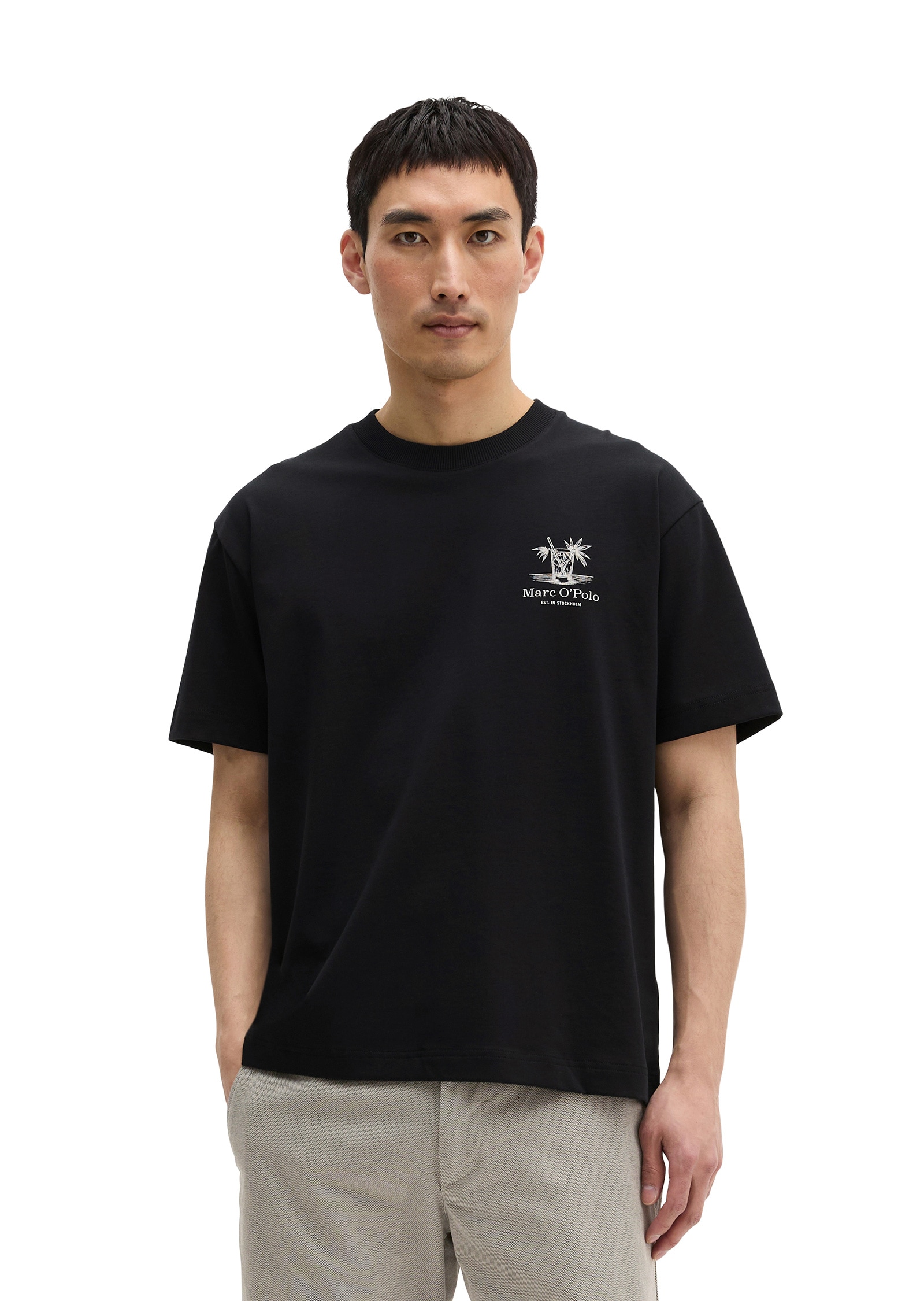 Marc OPolo T-Shirt "mit saisonalem Rückenprint"