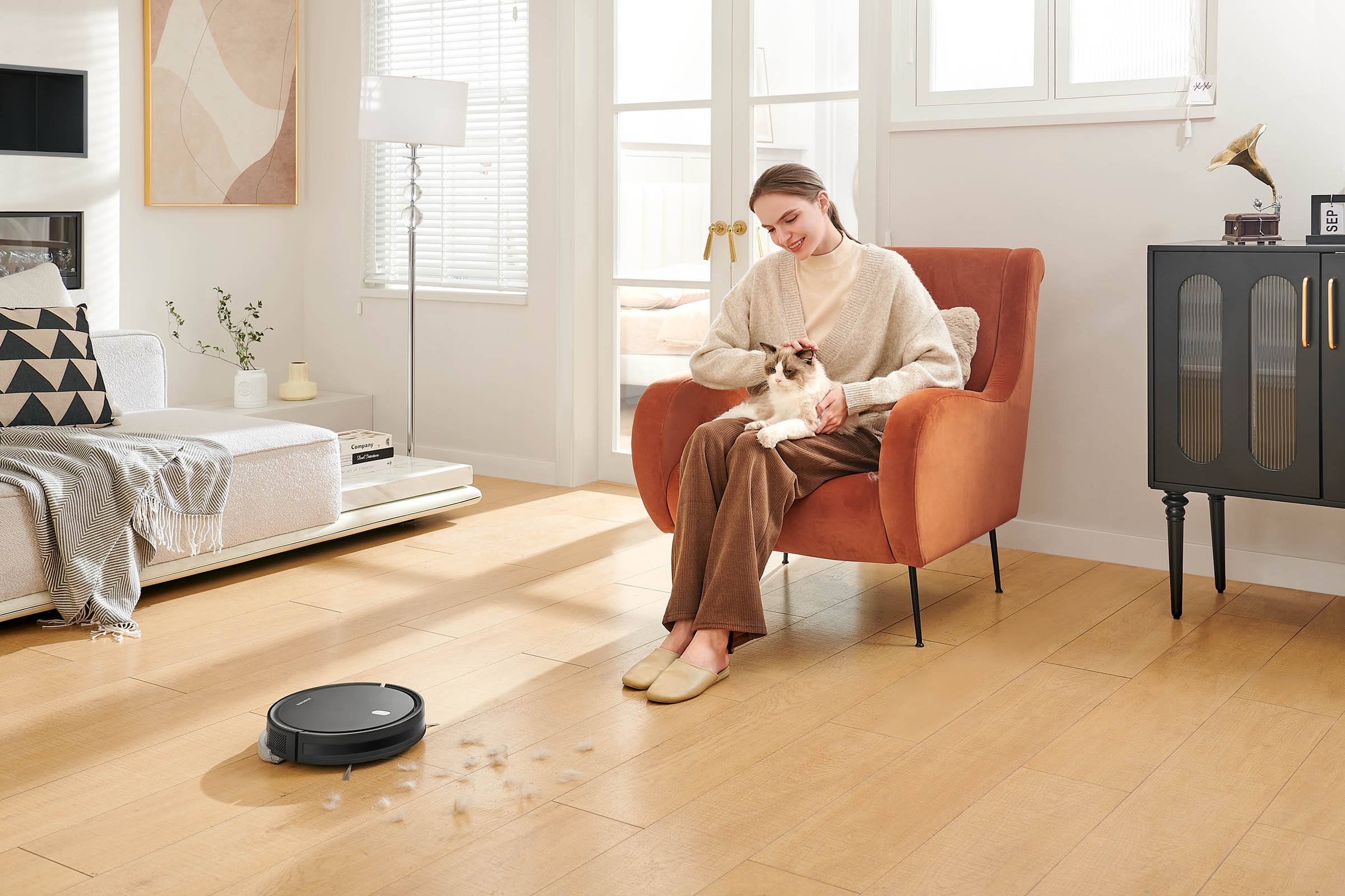 Xiaomi Wischroboter »Xiaomi Robot Vacuum E5 (schwarz)«, Benutzerfreundlicher und bequemer Betrieb