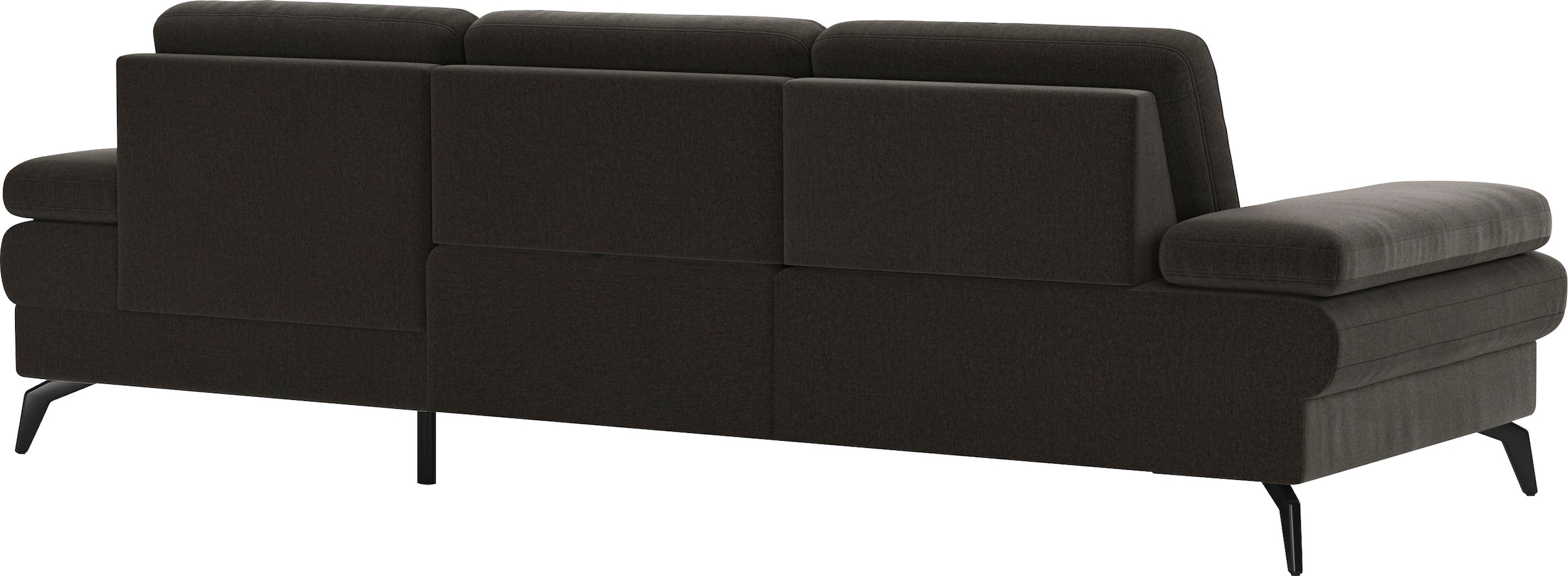 sit&more Ecksofa »Morris L-Form, inkl. Sitztiefenverstellung«, wahlweise mit Armteilverstellung, Bettfunktion & Bettkasten
