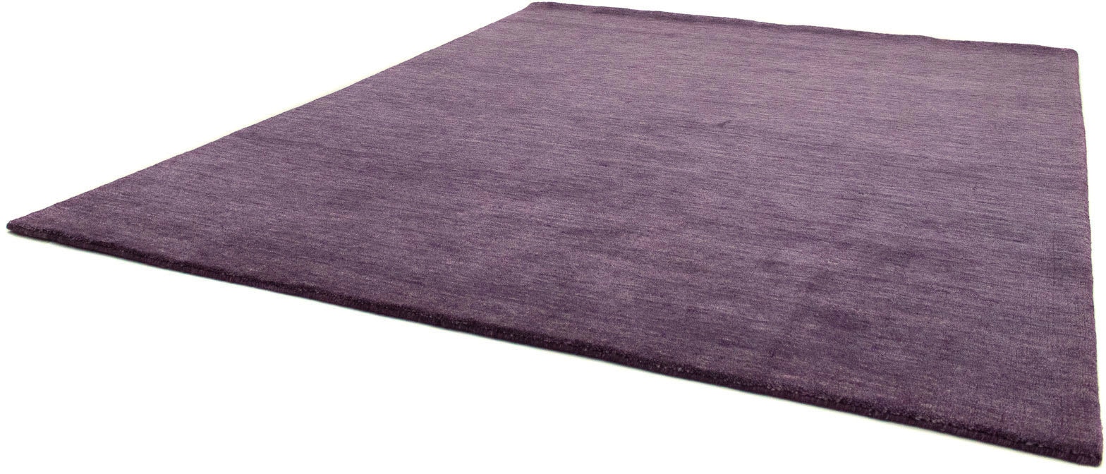 morgenland Wollteppich »Uni - Gabbeh Teppich - Softy«, rechteckig, 1,6 mm Höhe, Gabbeh Optik, Uni Farben, reine Wolle, sehr weicher Flor, Wohnzimmer