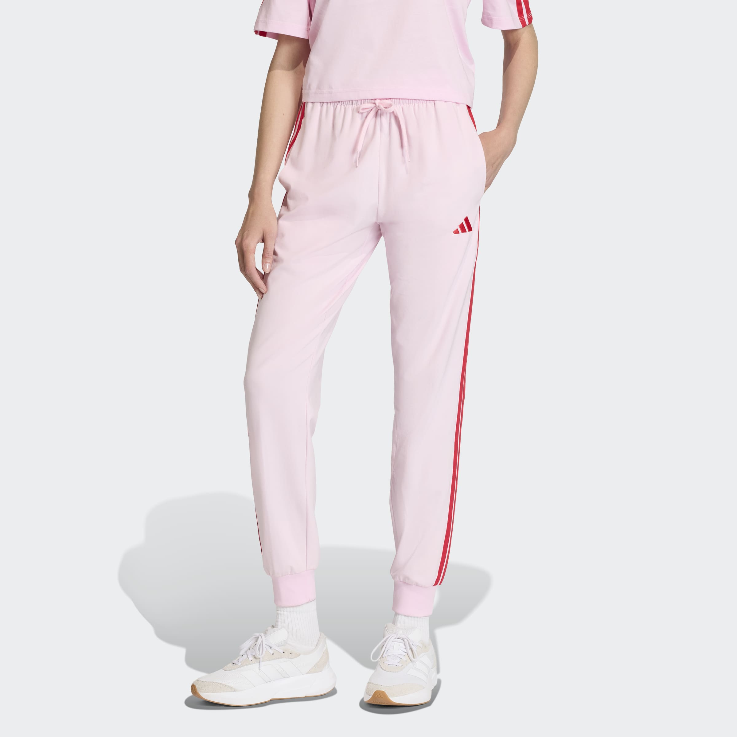 adidas Sportswear "W 3S SJ JOGGER" für Erwachsene, aus Baumwolle und Elasthan, mit Kordelverschluss