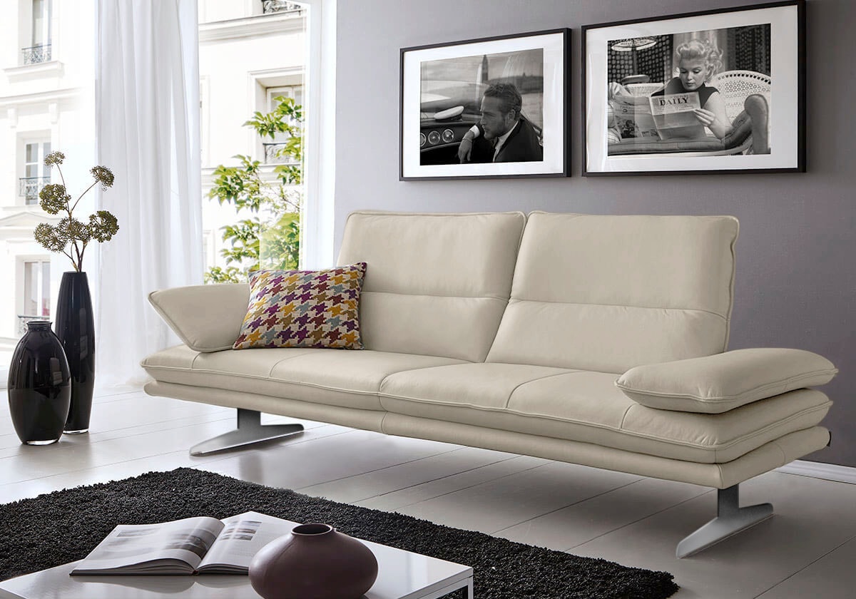 W.SCHILLIG 2,5-Sitzer »broadway Designsofa mit hohem Sitzkomfort«, Sitztiefenverstellung, Kopfteil- & Seitenteilverstellung, Breite 236cm