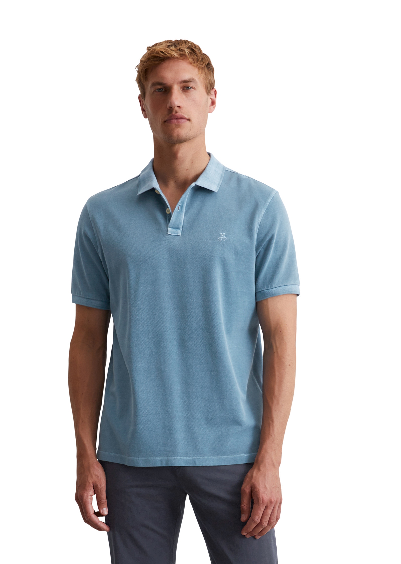 Marc OPolo Poloshirt "aus Bio-Baumwolle" günstig online kaufen