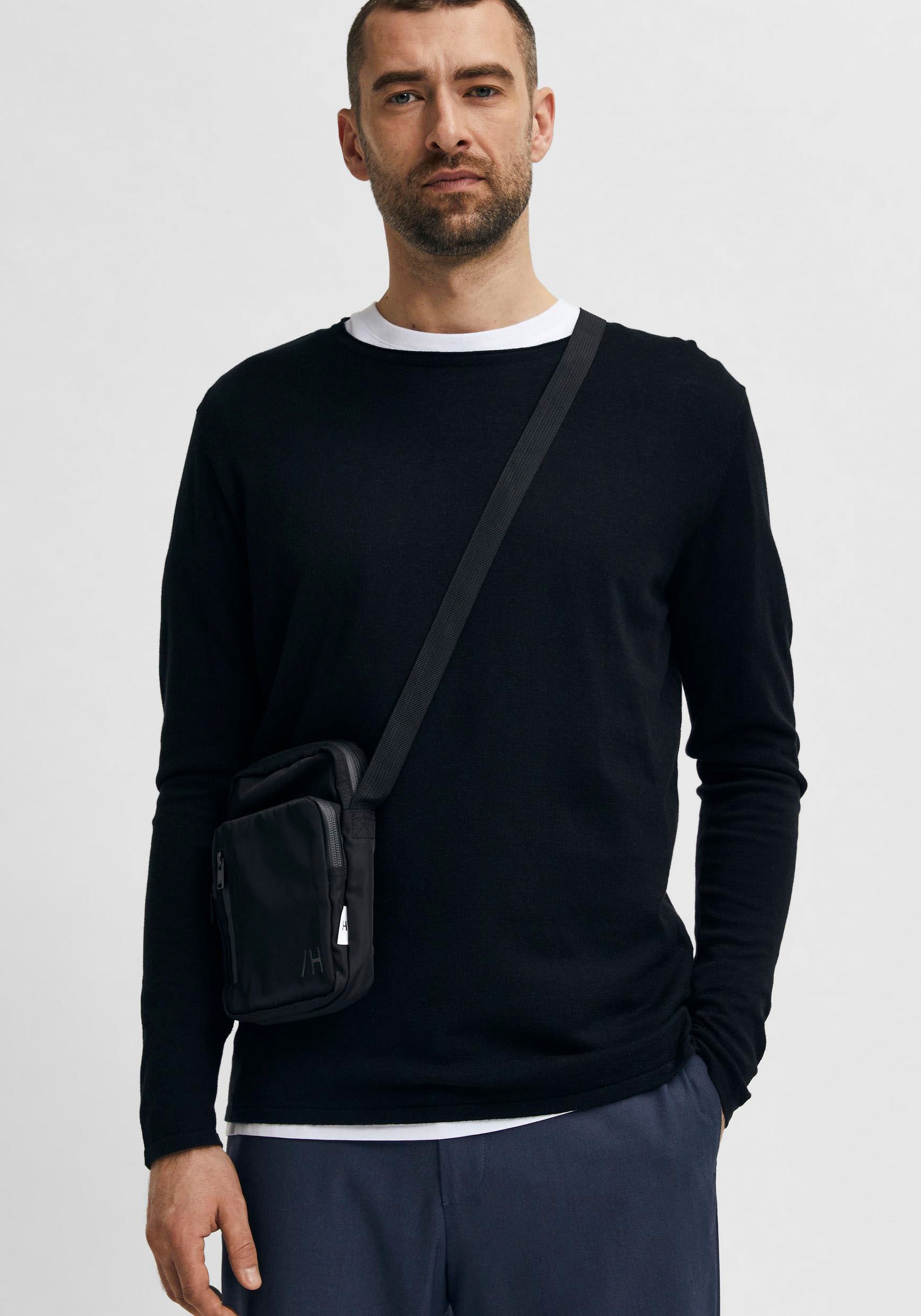 SELECTED Rundhalspullover "SLHROME LS KNIT CREW NECK NOOS" günstig online kaufen