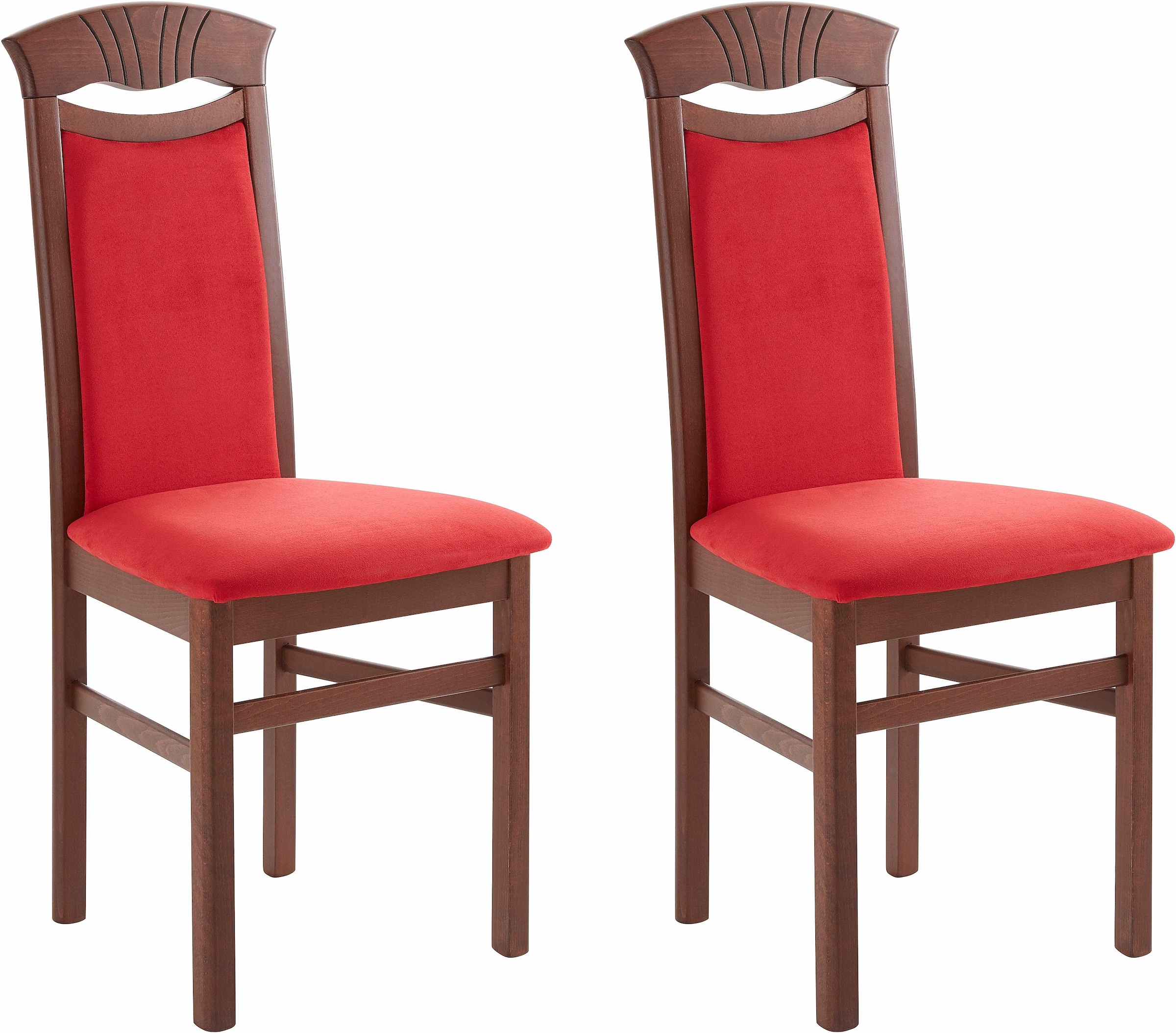 Home affaire Esszimmerstuhl "Franz" (Set) 2 Stk. Microfaser strapazierfähig günstig online kaufen