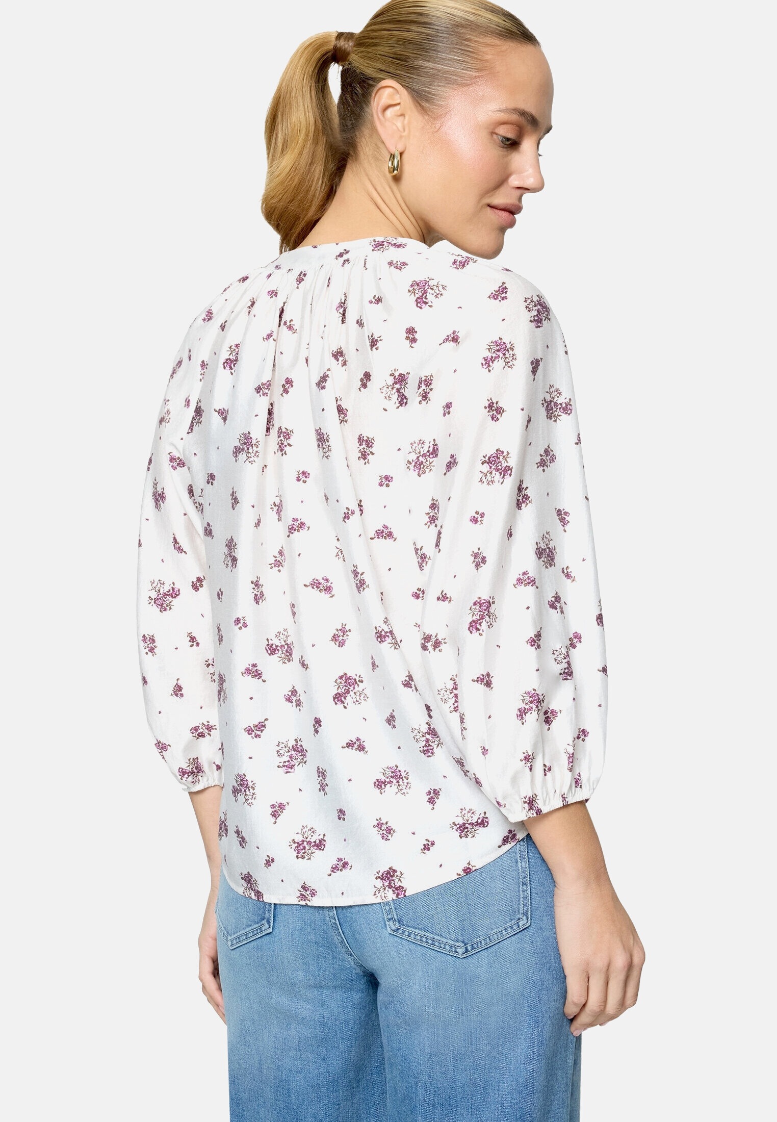 Zero Schlupfbluse »Damen mit Blumen«