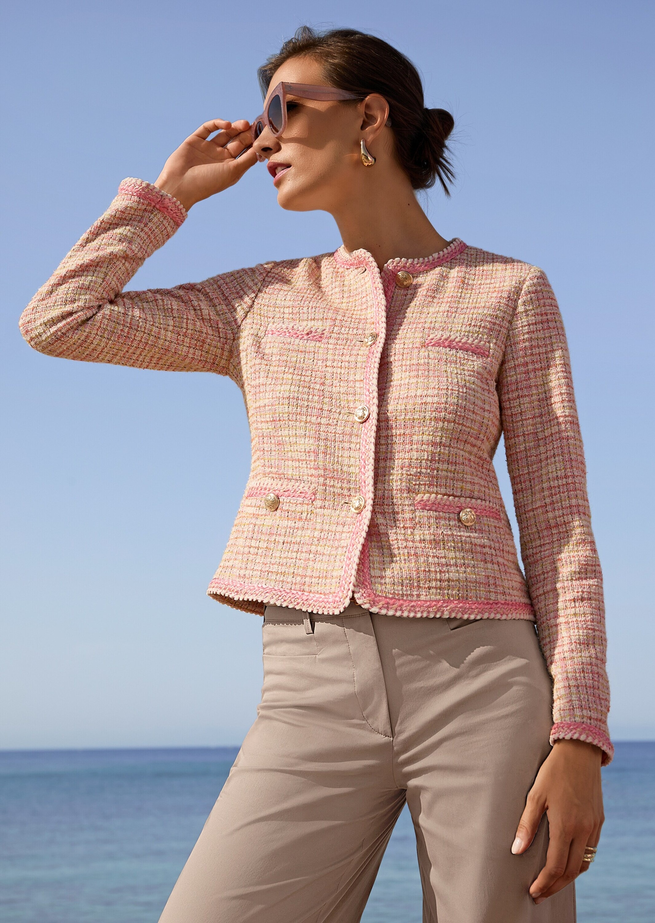 MADELEINE Jerseyblazer »Blazer Kurzblazer im Couture-Style«