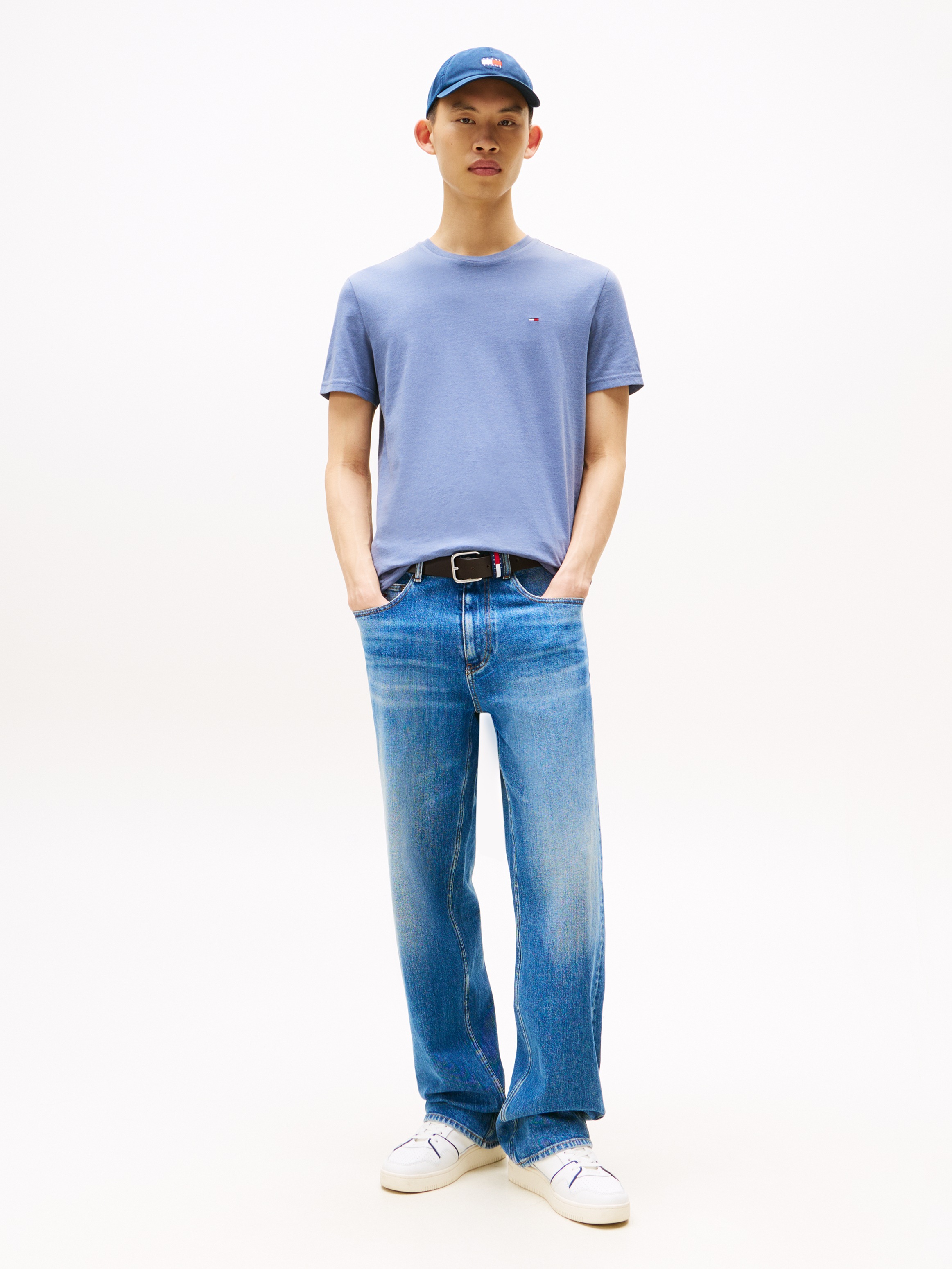 Tommy Jeans T-Shirt "TJM XSLIM JASPE HTR TEE EXT", Mit Rundhalsausschnitt günstig online kaufen