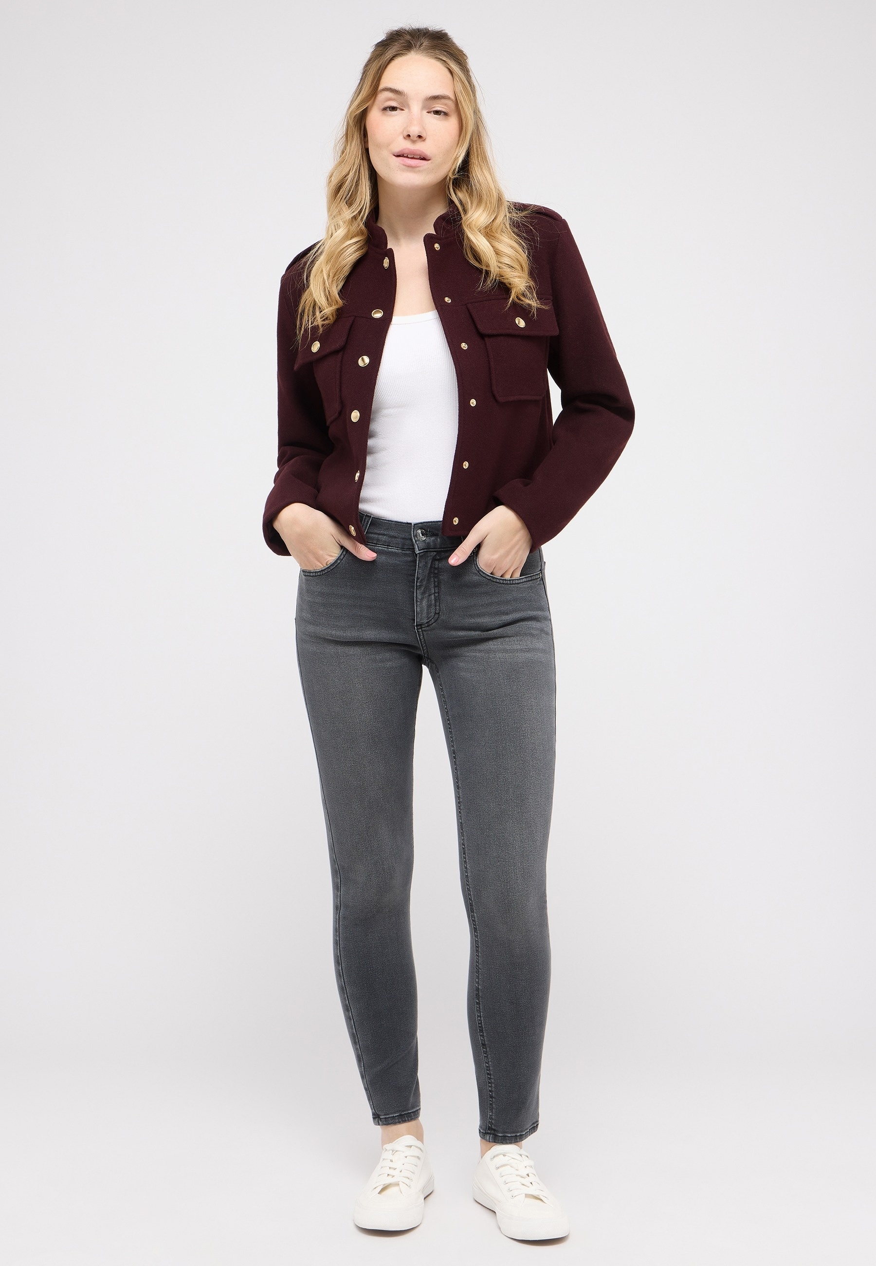 ANGELS Slim-fit-Jeans »SKINNY« aus Baumwollmischung, mit Gürtelschlaufen