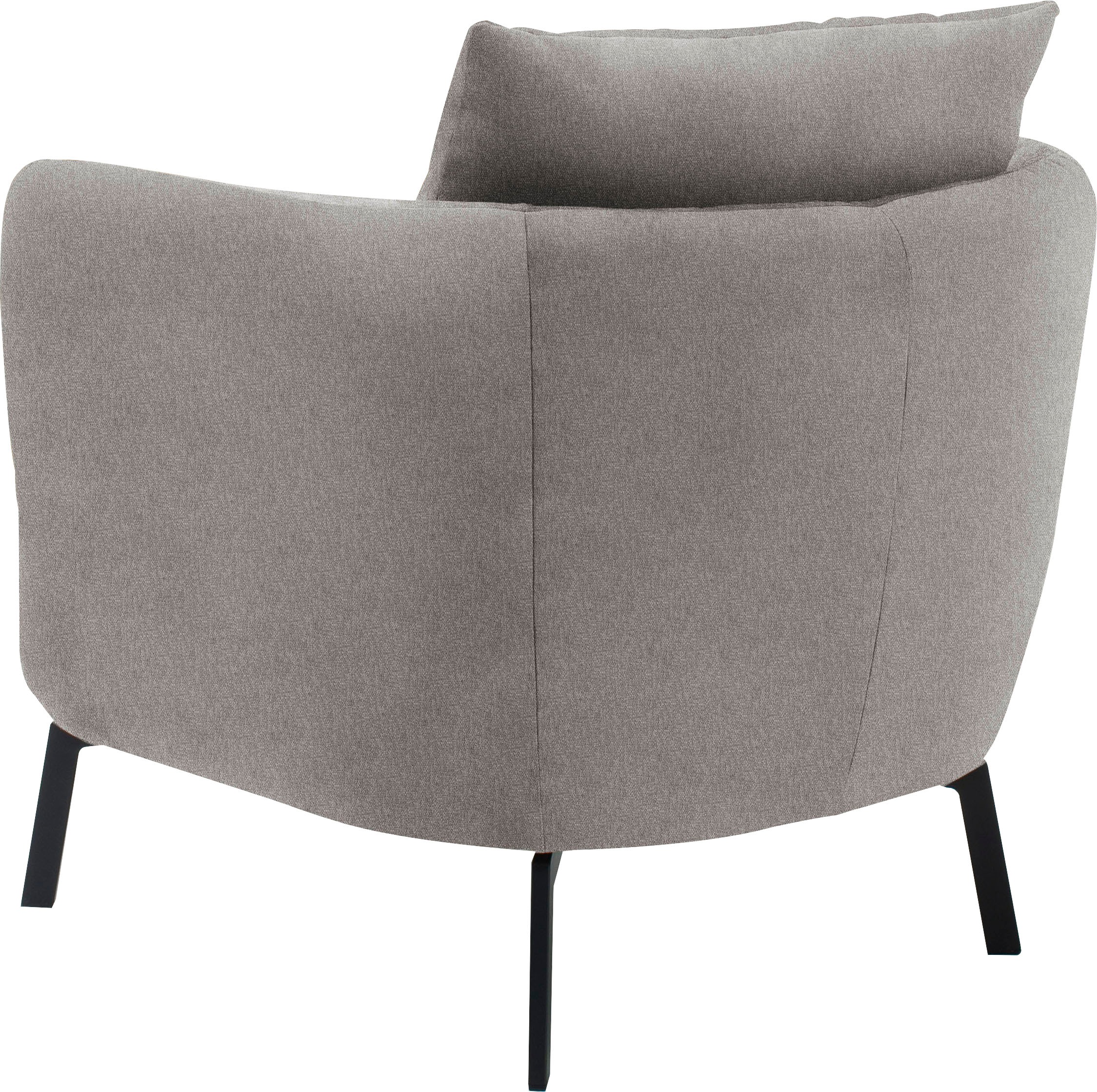SCHÖNER WOHNEN-Kollektion Sessel »Pearl - 5 Jahre Hersteller-Garantie«, Maße (B/H/T): 86/68/86 cm, auch in Bouclé, Füße Metall