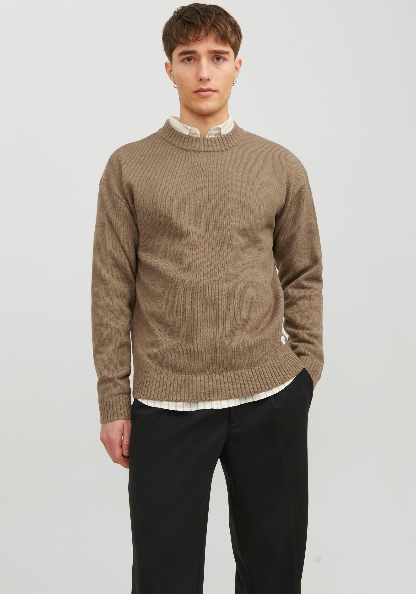 Jack & Jones Rundhalspullover "JJEJACK KNIT CREW NECK SN" günstig online kaufen