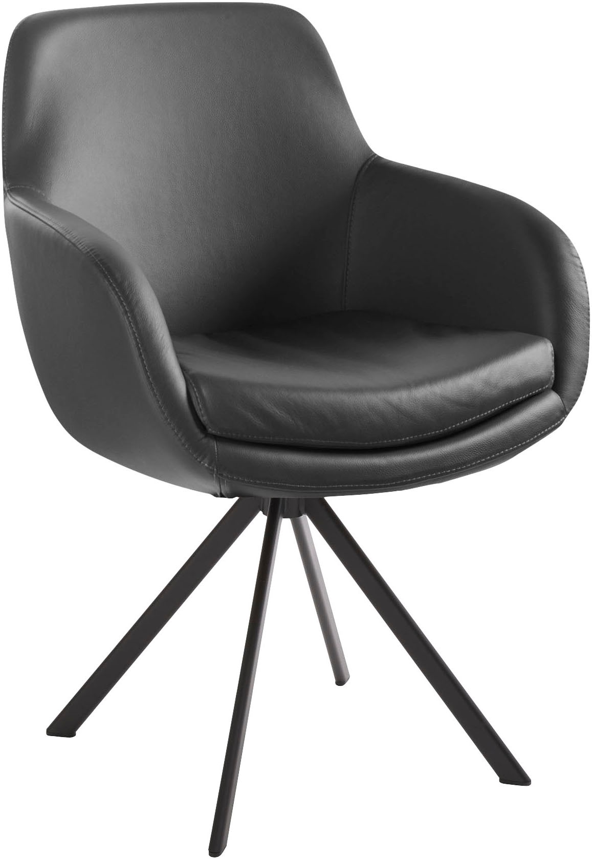 Musterring Esszimmerstuhl "Tavia", (Set), 2 St., Echtleder, Stativgestell E günstig online kaufen