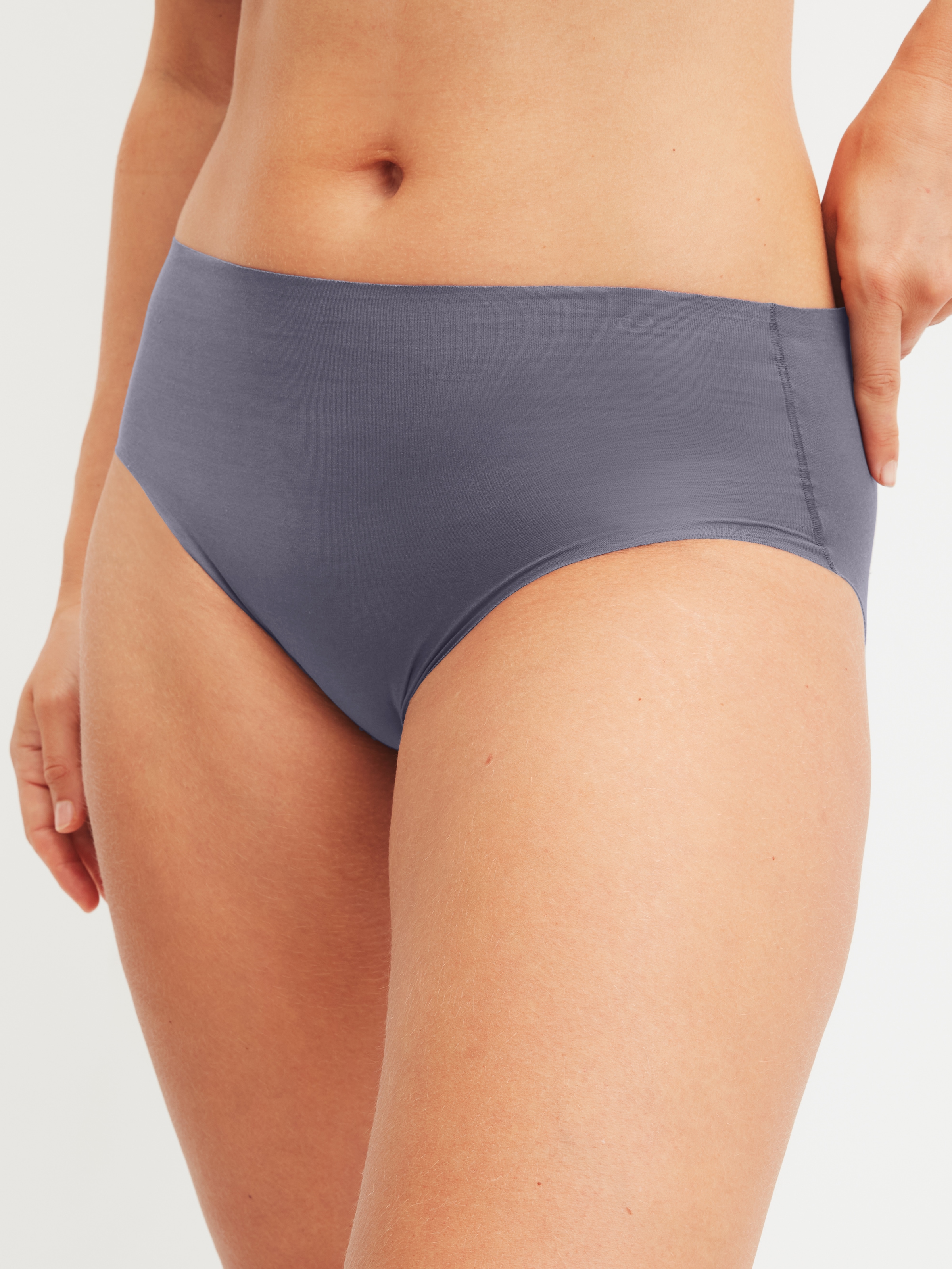 Midislip CALIDA "Modern Fit", Damen, Gr. M (44/46), graystone, Interlock, Obermaterial: 83% Modal (TENCEL™), 17% Elasthan, körpernah, Unterhosen, seidig weich, atmungsaktiv, Interlock-Qualität, cleaner Look 7