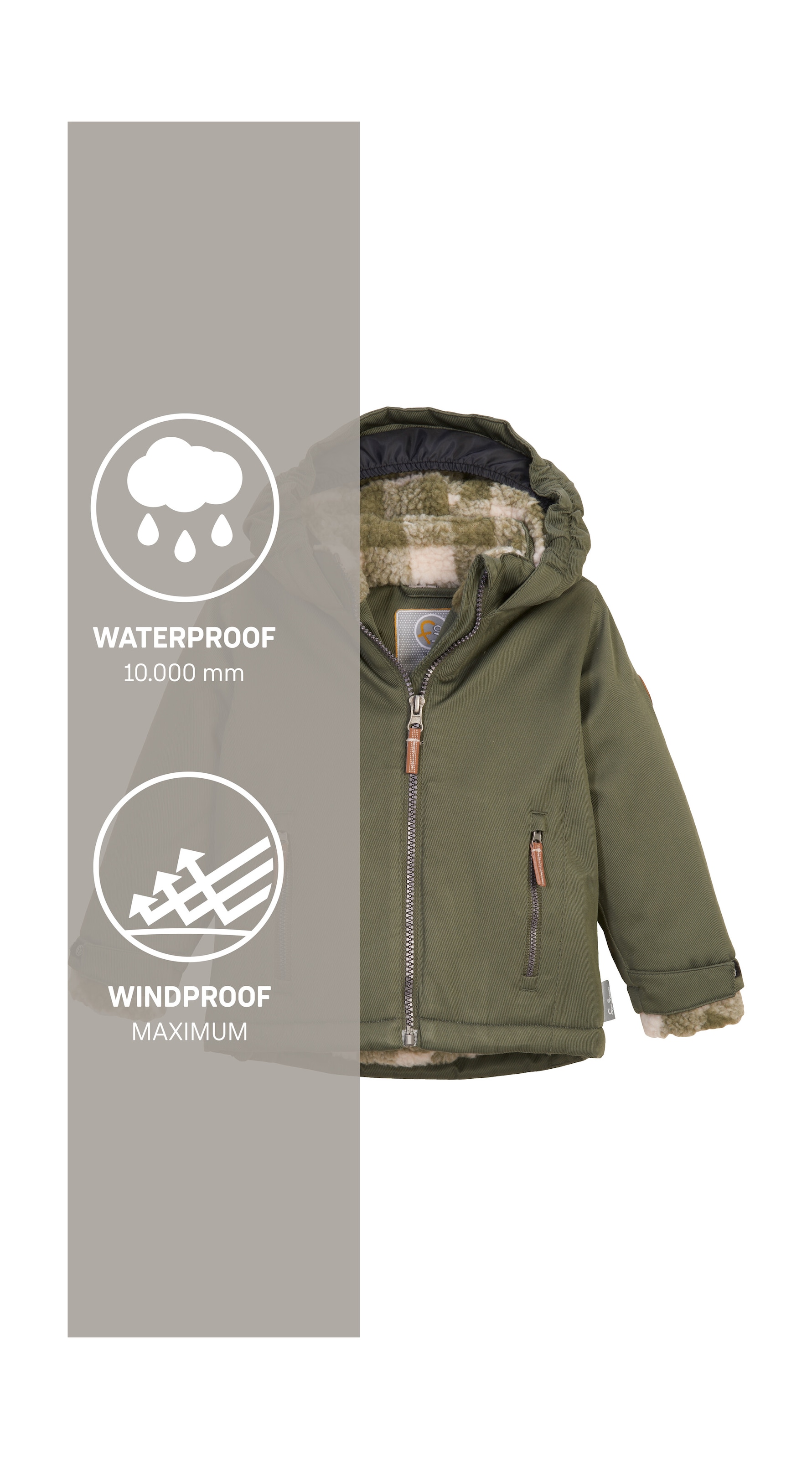 first instinct by killtec Funktionsjacke »FIOW 56 MNS JCKT« Wasser- und winddichte Kinderjacke mit verschweißten Nähten, PFAS-frei