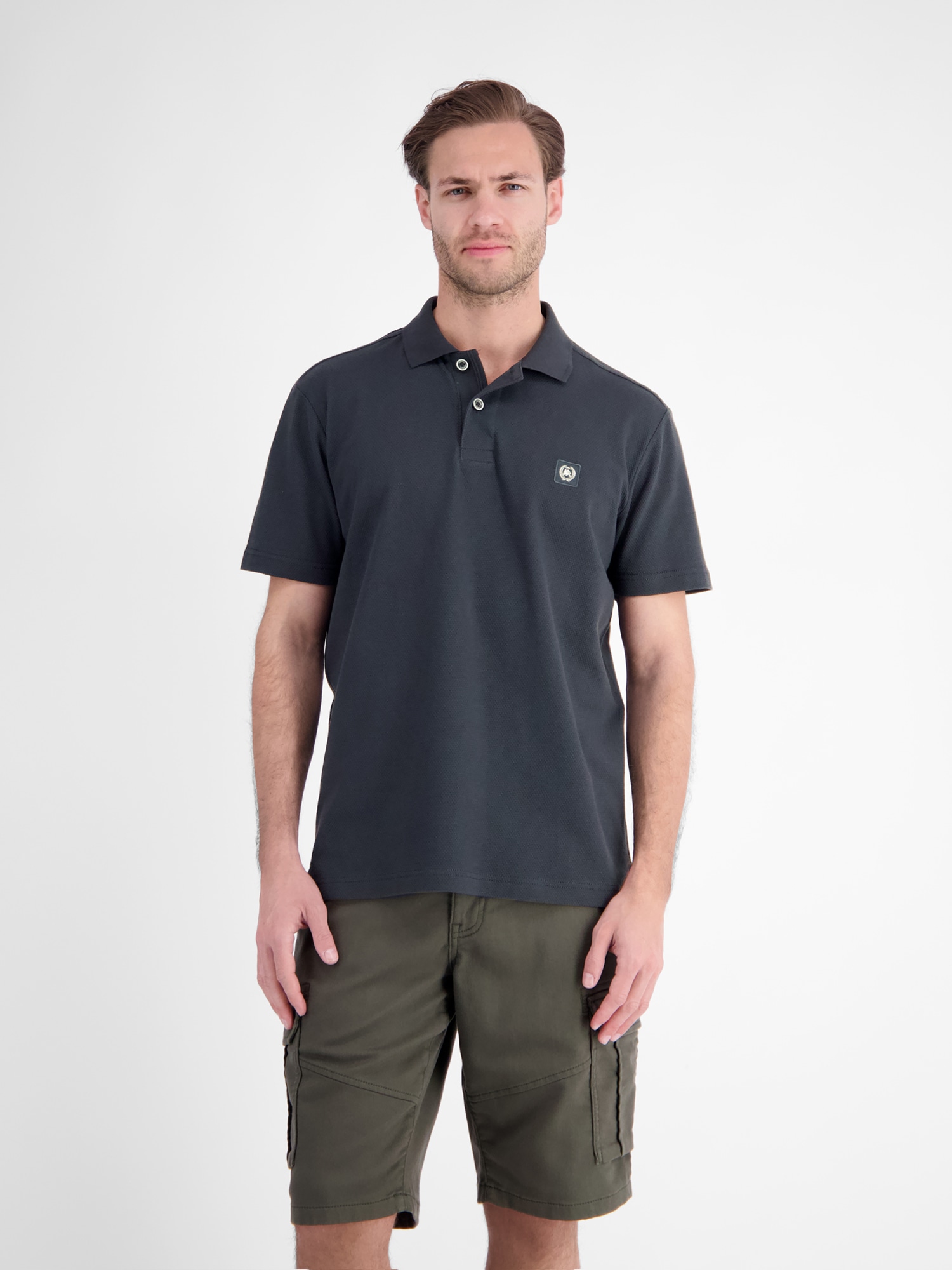 LERROS 1100000002199 "Maskulines Poloshirt aus Baumwolle mit griffiger Struktur"