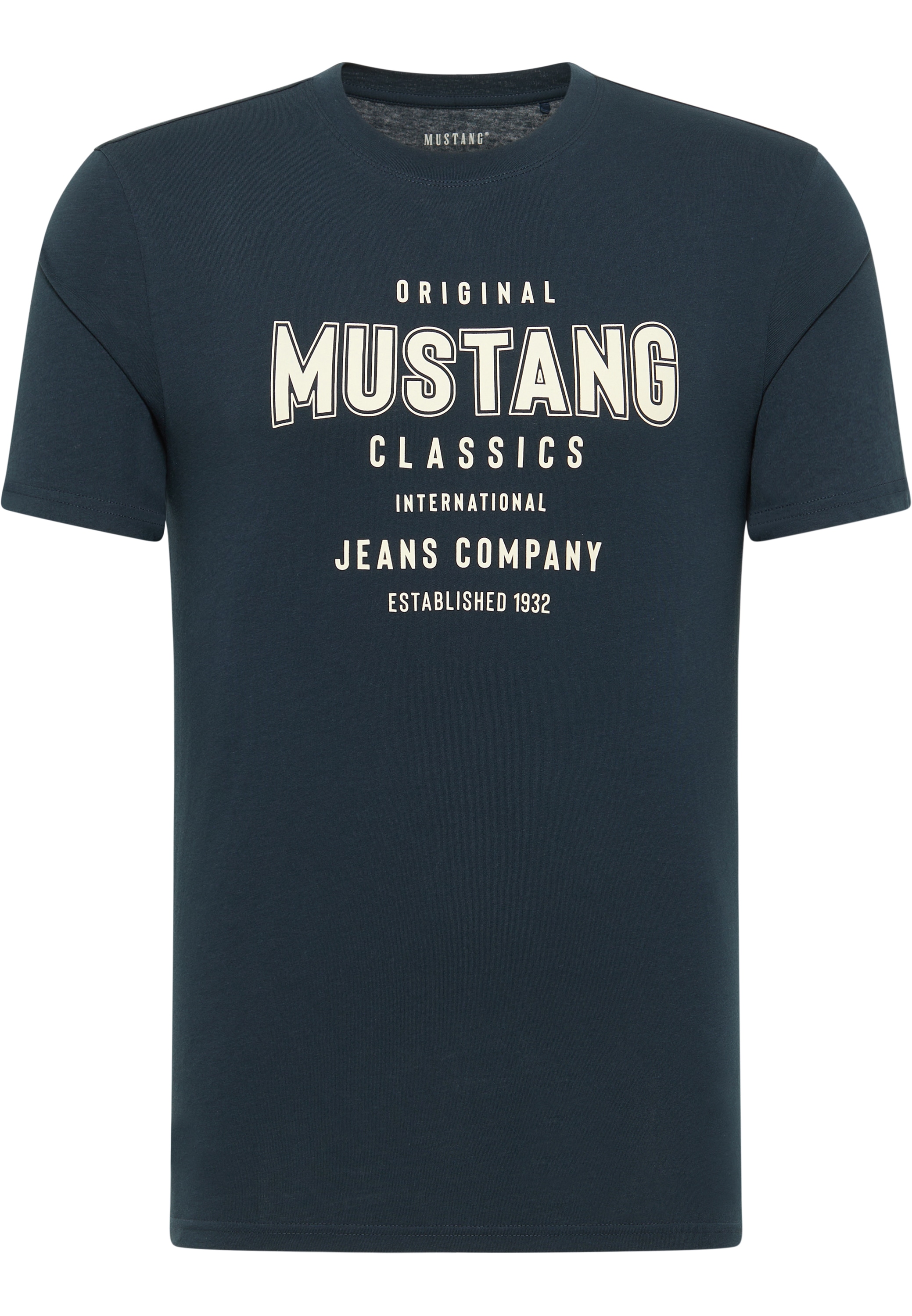 kaufen T-Shirt T-Shirt Print-Shirt ▷ »Mustang | BAUR MUSTANG Print-Shirt«, Mustang