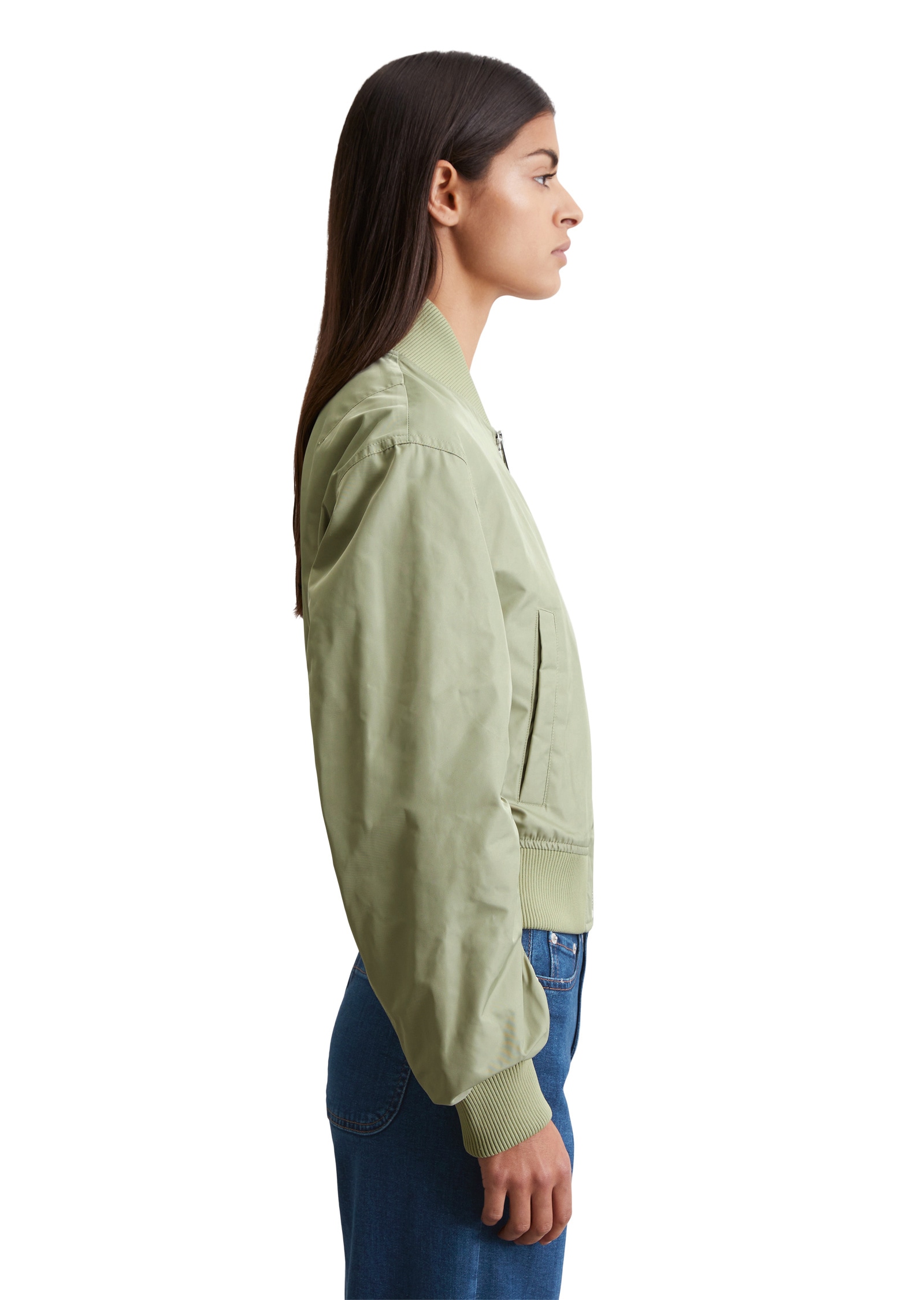 Marc O'Polo Outdoorjacke »aus recyceltem Polyester-Twill«, ohne Kapuze