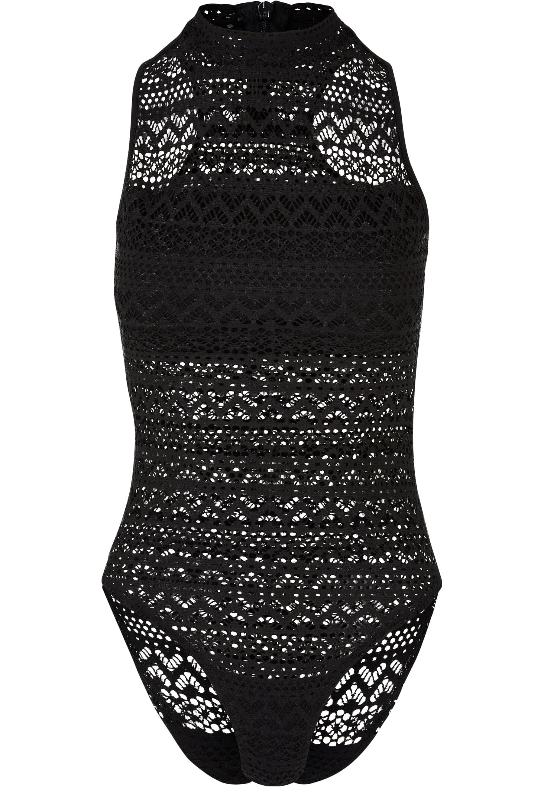 Body »Urban Classics Damen Ladies Crochet Jersey Turtleneck Body«