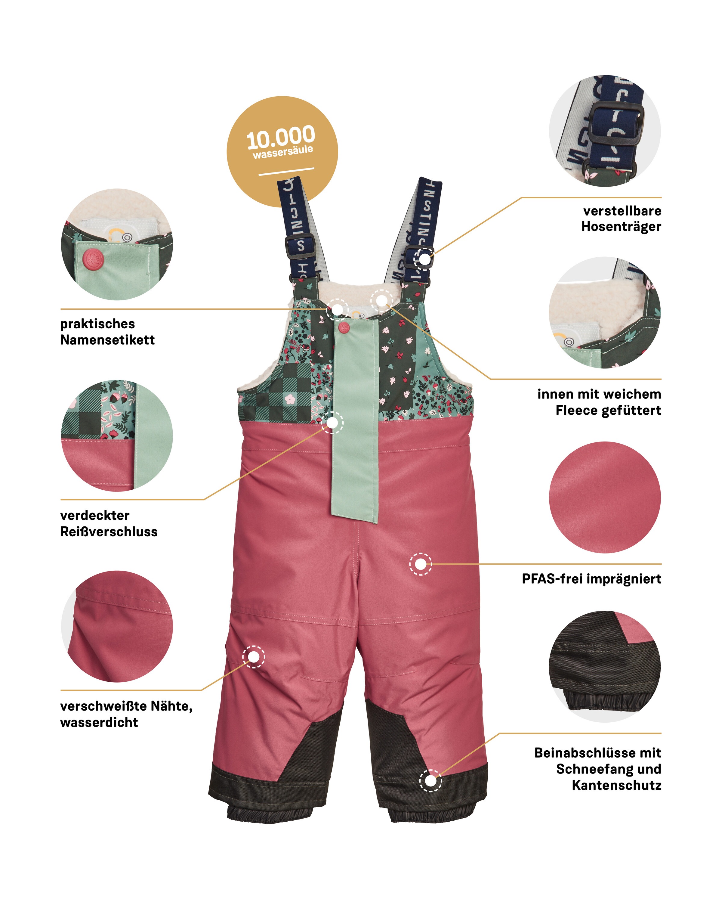 first instinct by killtec Skihose »FISW 44 MNS SKI PNTS«  Wasser- und winddichte Schneehose mit verstellbaren Trägern