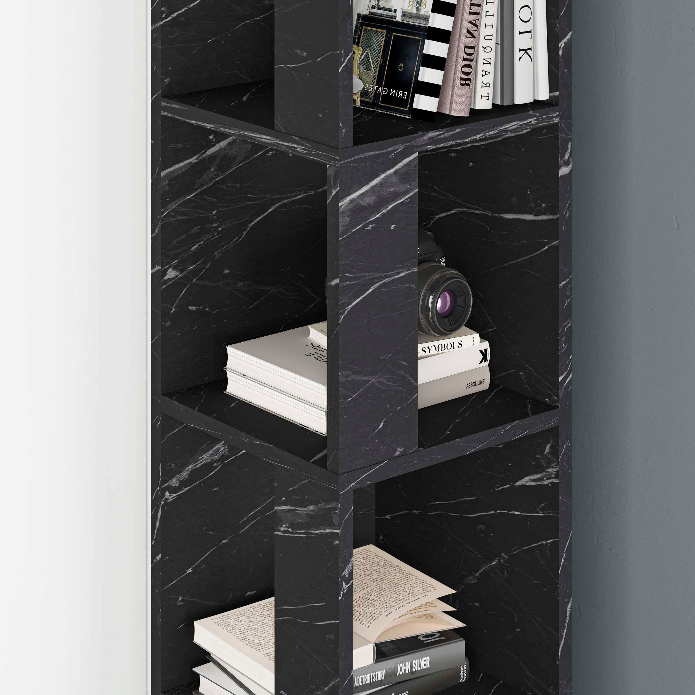 Decortie Bücherregal »Piano Bücherregal«, (Packung), Leichte Montage, Lagerung, Platzsparend