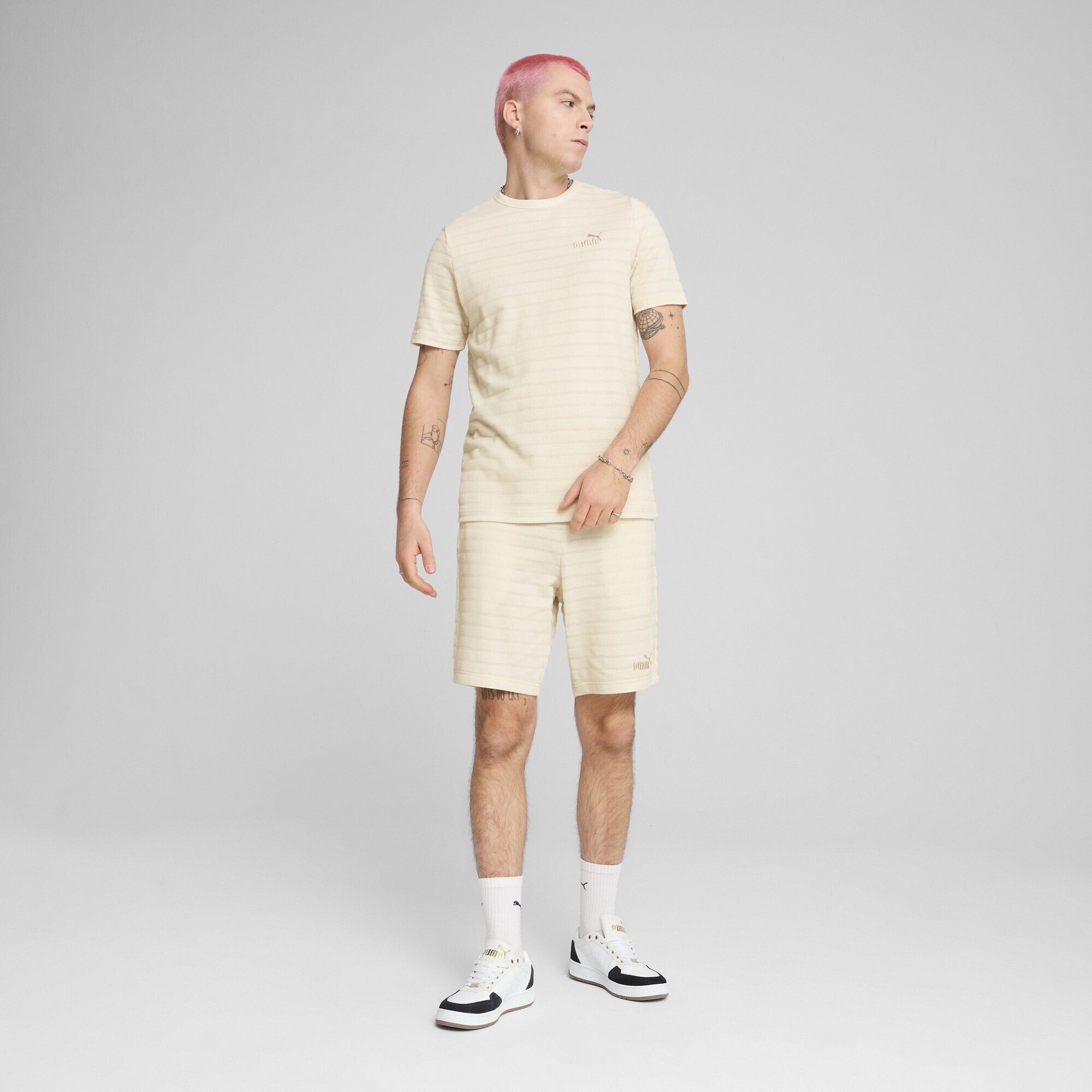 PUMA T-Shirt "Essentials Elevated Strukturiertes T-Shirt Herren" günstig online kaufen