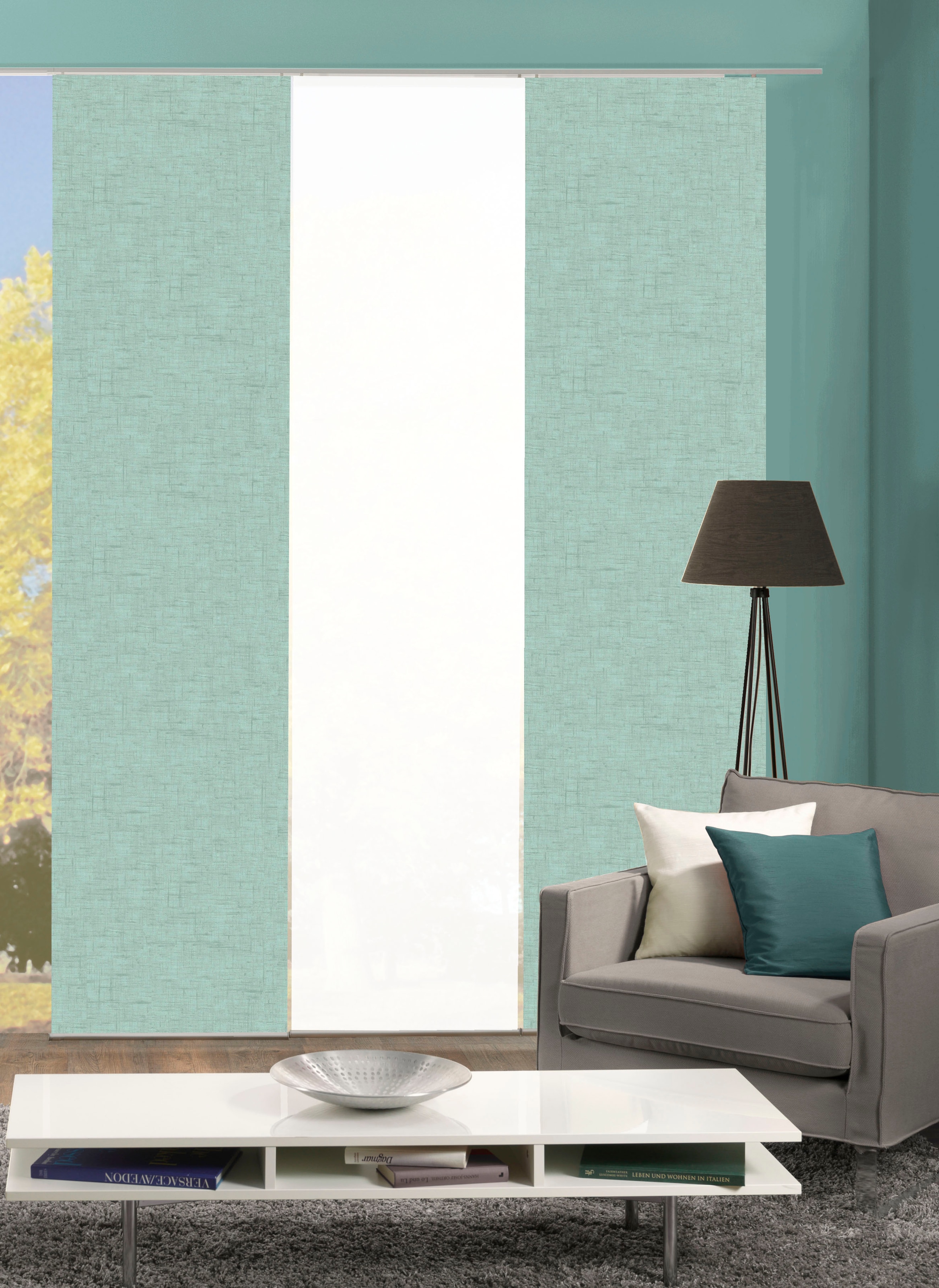 HOME WOHNIDEEN Schiebegardine "PIVE 3er SET" Paneelwagen 3 Stk. tlg. Schieb günstig online kaufen