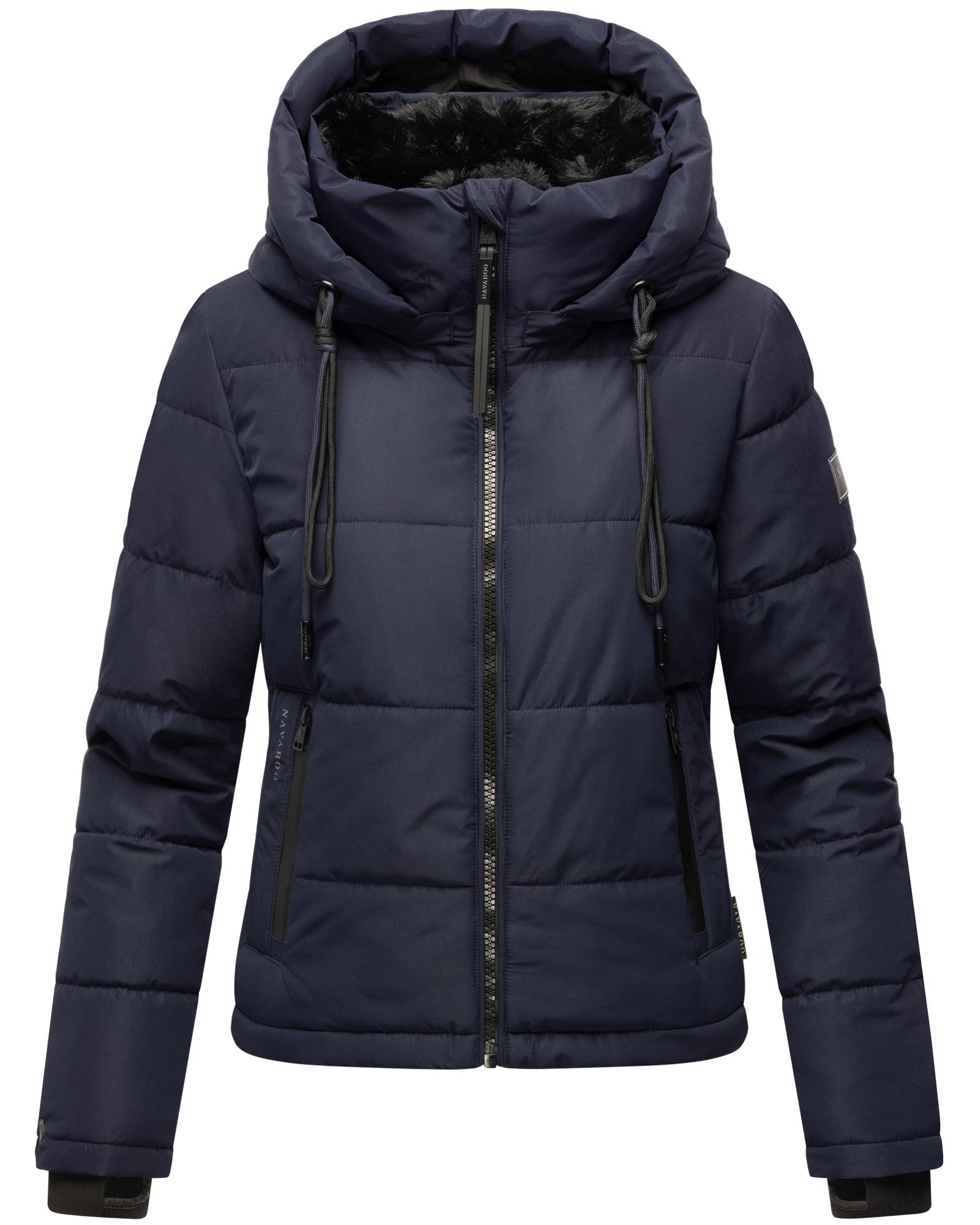 Navahoo Steppjacke »Mit Liebe XIV«, mit Kapuze, Warme gesteppte Damen Winterjacke mit kuscheligem Kragen
