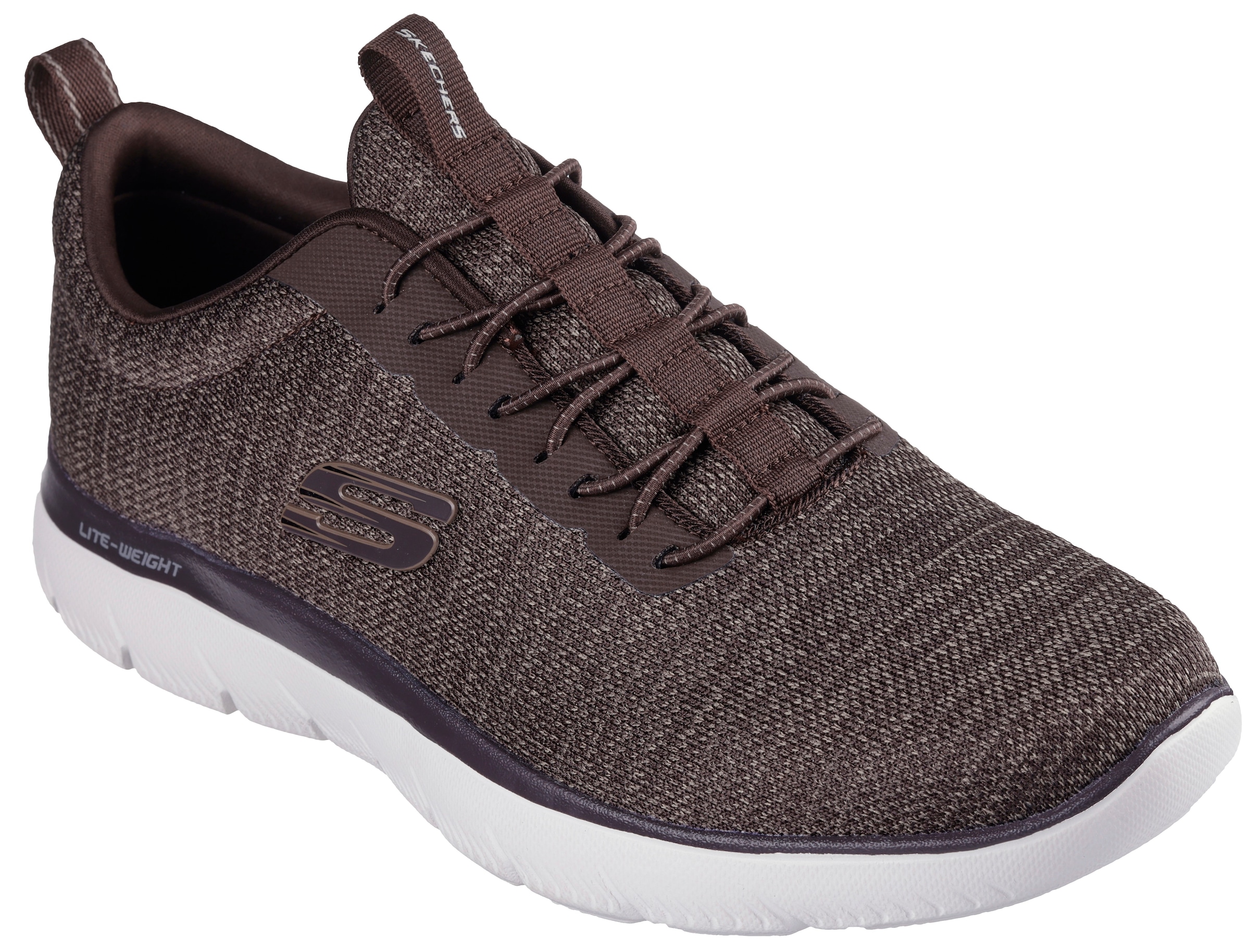 Skechers Slip-On Sneaker "SUMMITS-", Slipper, Freizeitschuh, Halbschuh mit Elastic Schnürsenkel