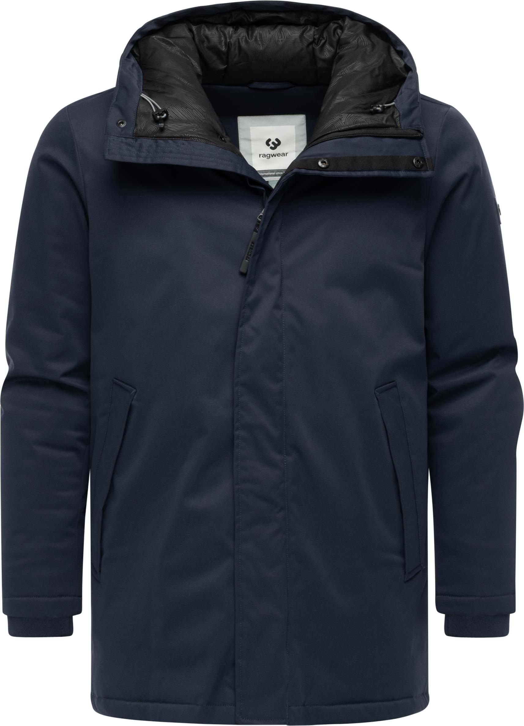 Kurzmantel RAGWEAR "Parcan Twill YOUMODO", Herren, Gr. XXXL (58), dunkelblau, Obermaterial: 100% Polyester; Innenfutter: 100% Polyester; Wattierung: 100% Polyester, gerade Po-bedeckend, hoch geschlossener Ausschnitt, eng Rippstrickbündchen, Mäntel Kurzman 3